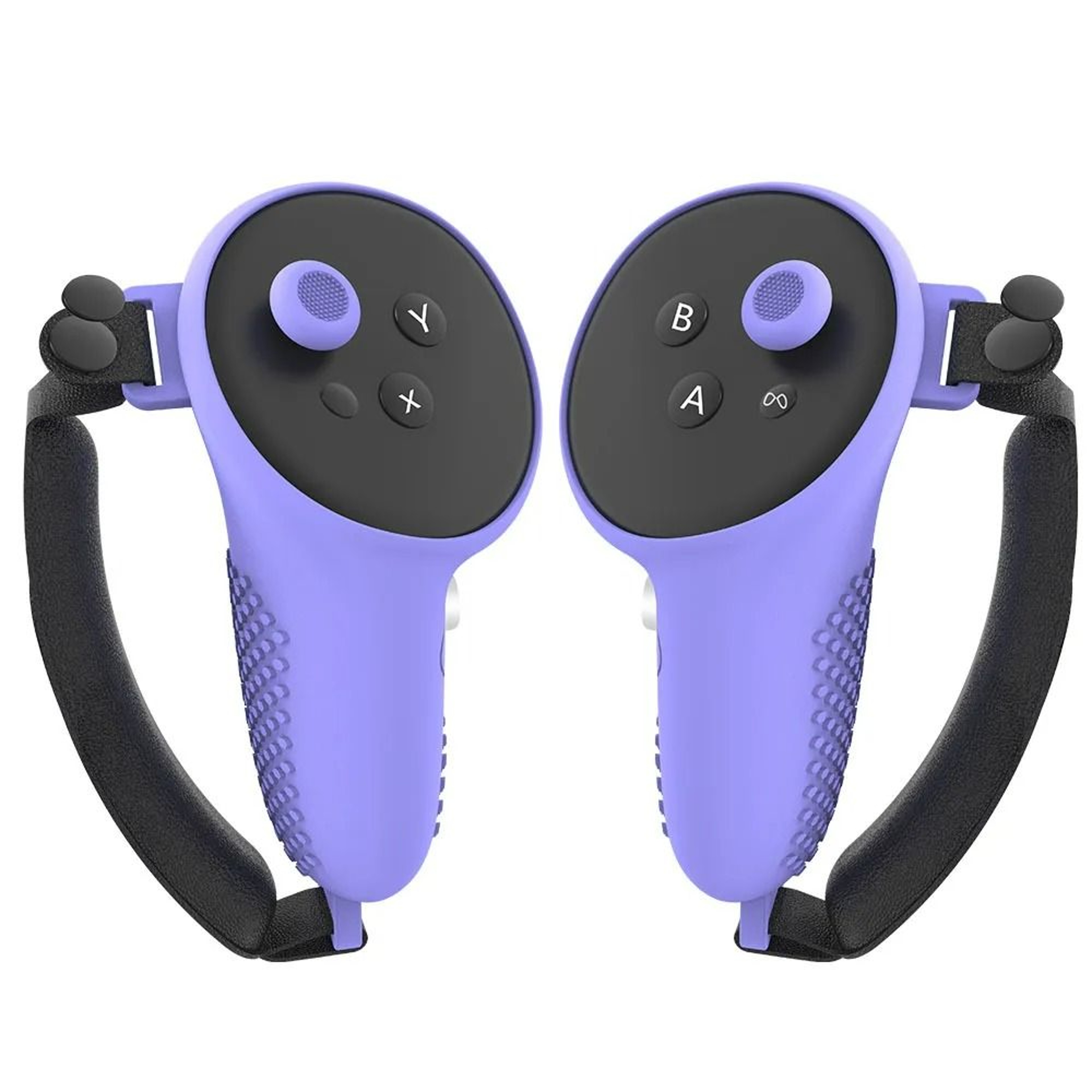 AntiSkid Silicone Controller Grip Covers With Adjustable Knuckle Straps For Meta Quest 3S  Quest 3 6