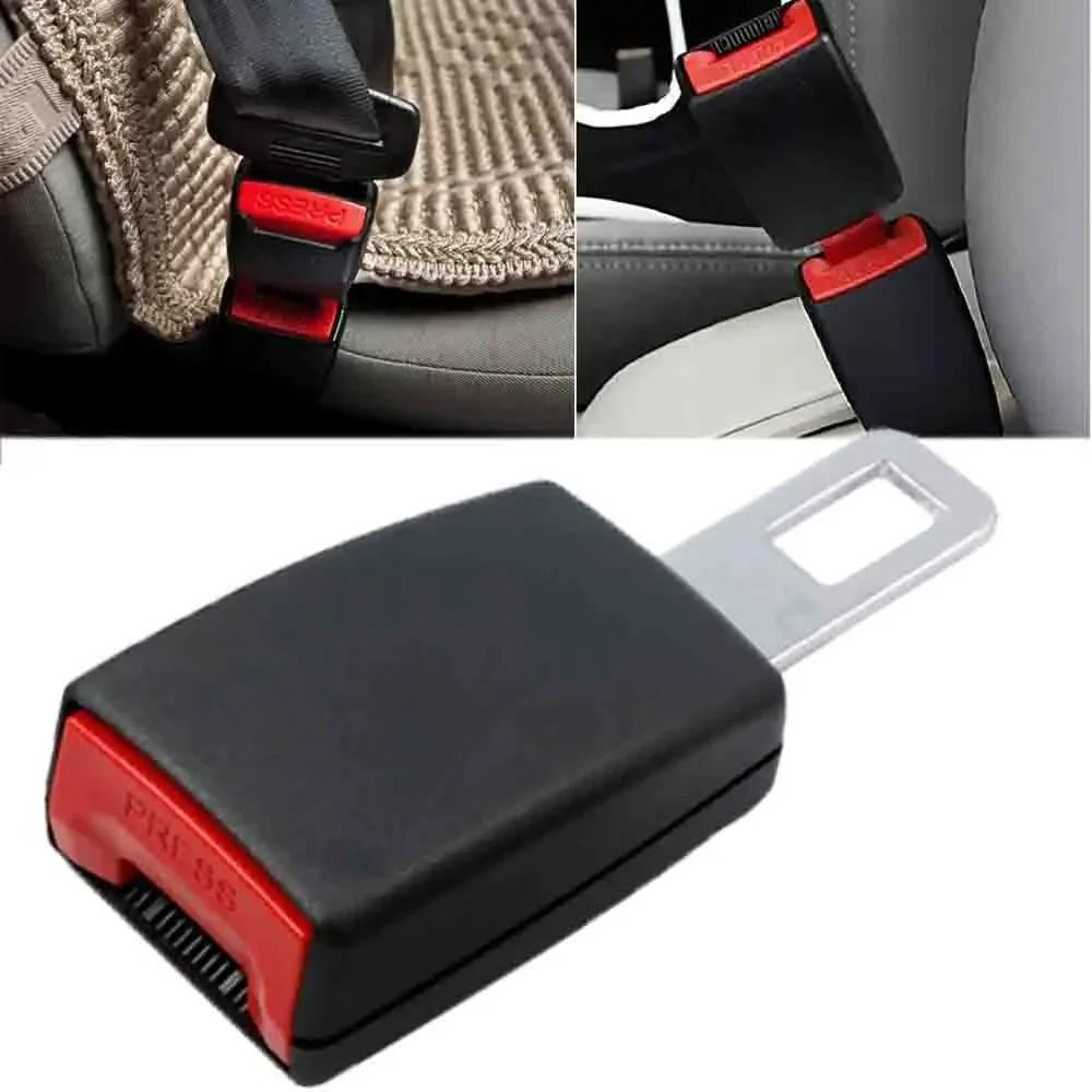 Universal Car Seat Belt Extender  Alarm Silencer Buckle Plug 4
