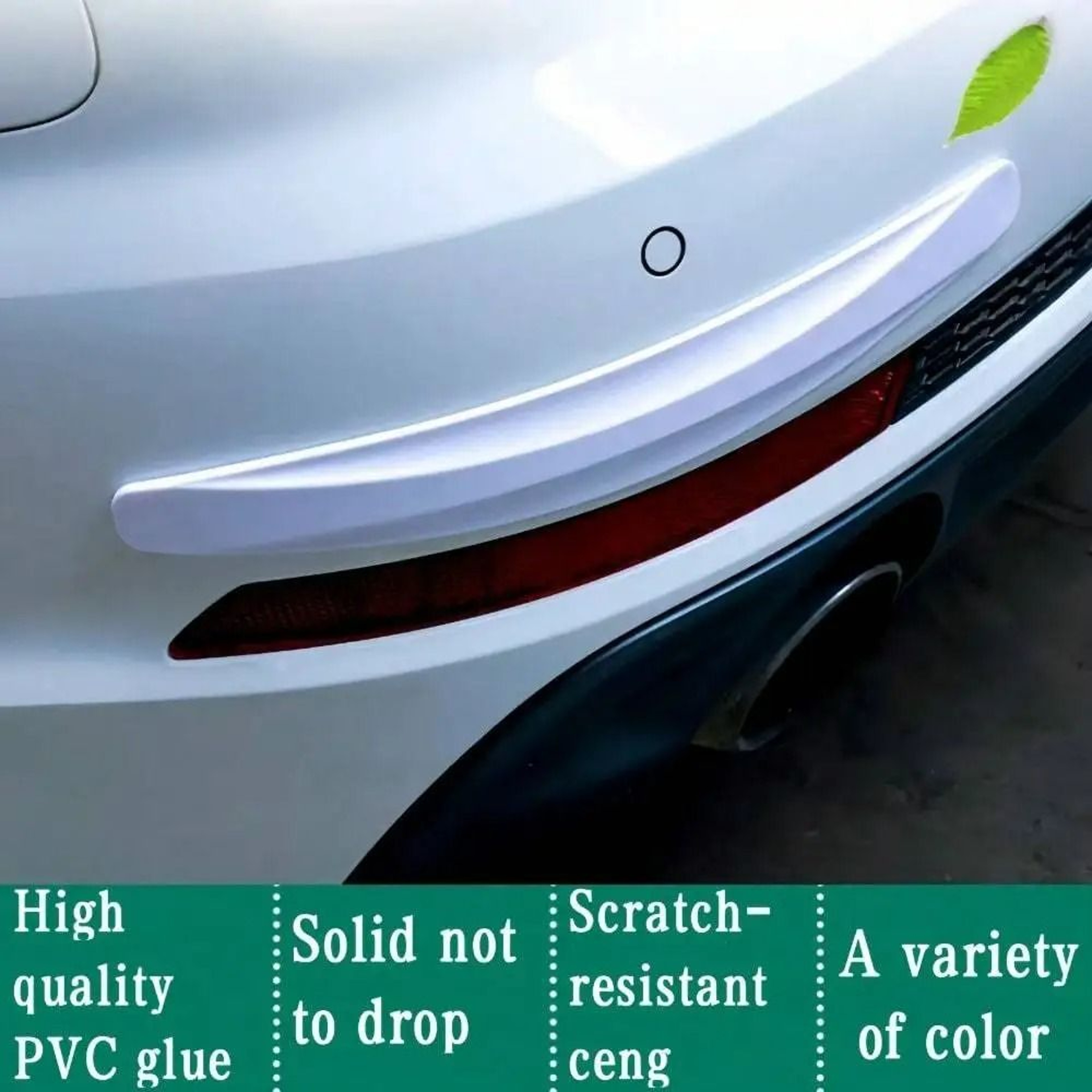 2Piece Universal AntiCollision Rubber Front  Rear Bumper Corner Guards  ScratchResistant Lip Protec 3