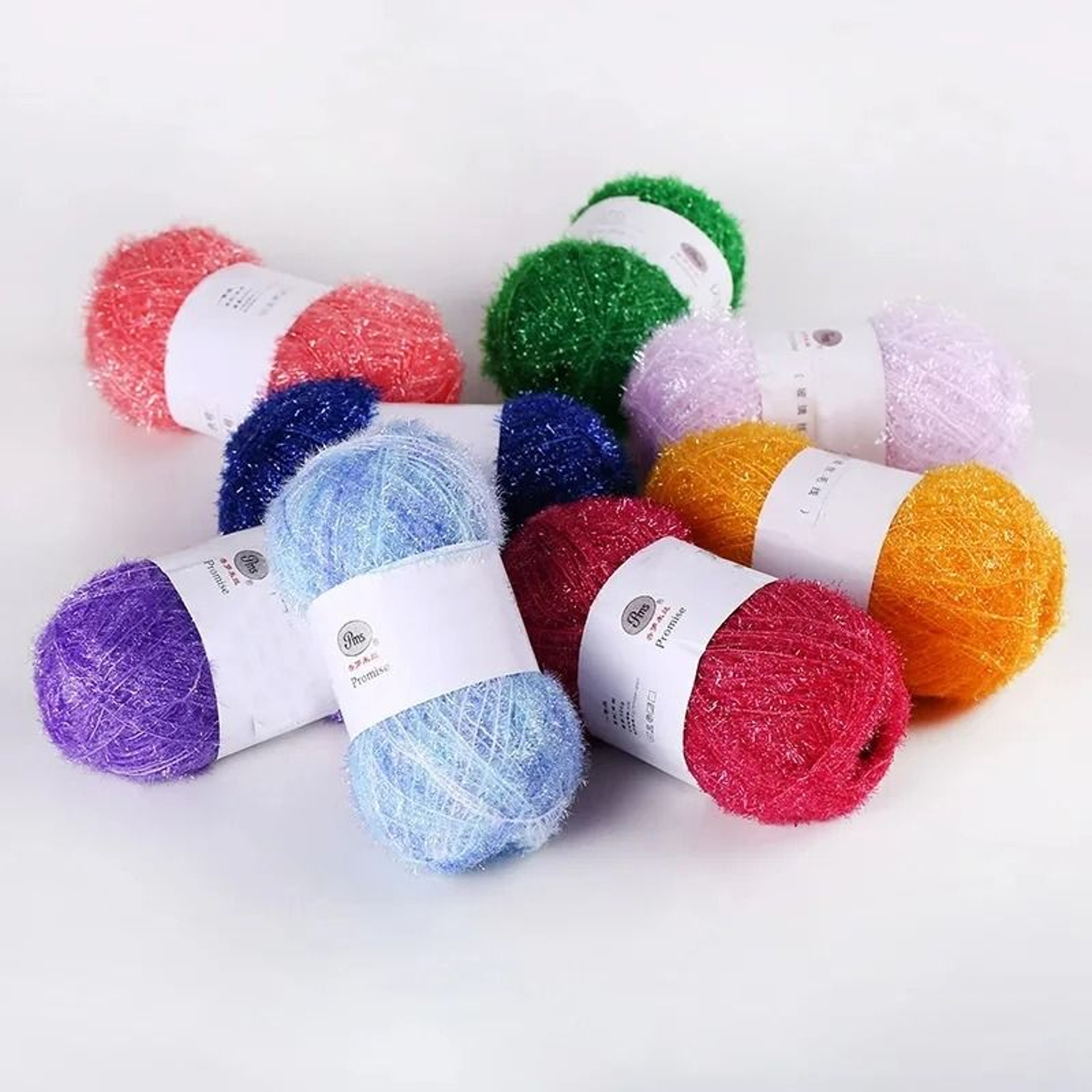 Glass Fiber Sparkling DIY Handicraft Weaving Yarn Ball 50g 3