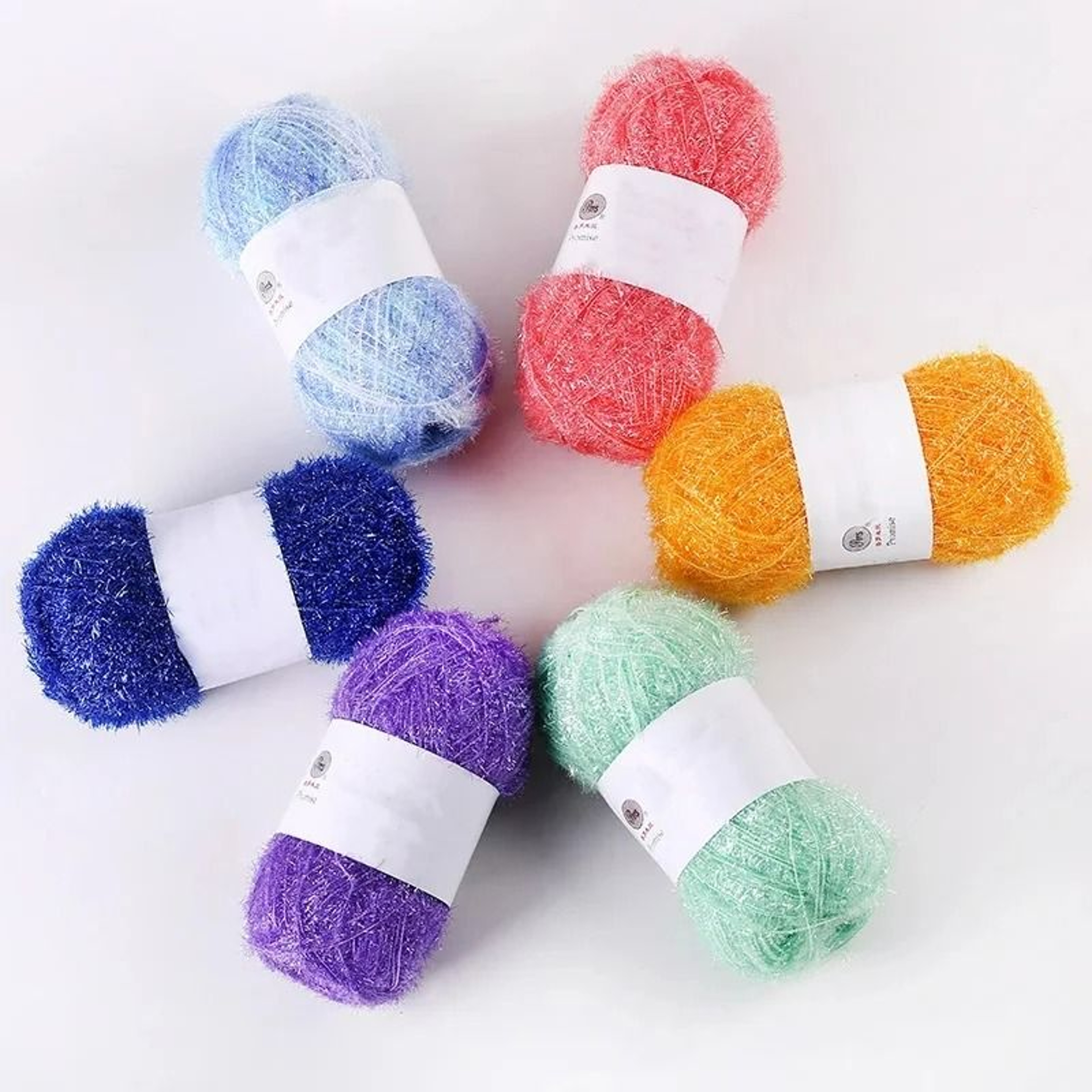 Glass Fiber Sparkling DIY Handicraft Weaving Yarn Ball 50g 4