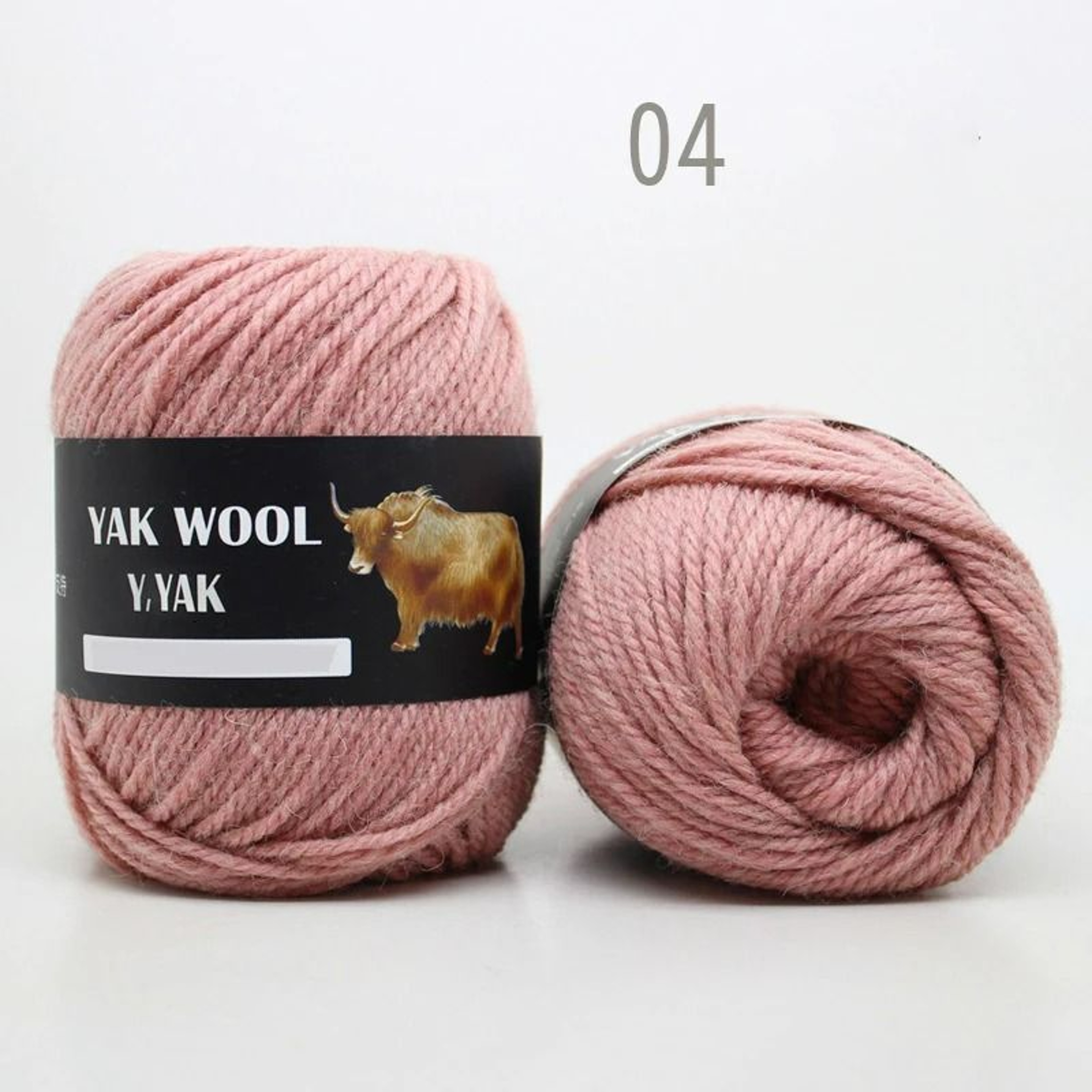 3Strand Yak Down MediumThick Wool Yarn Ball 9
