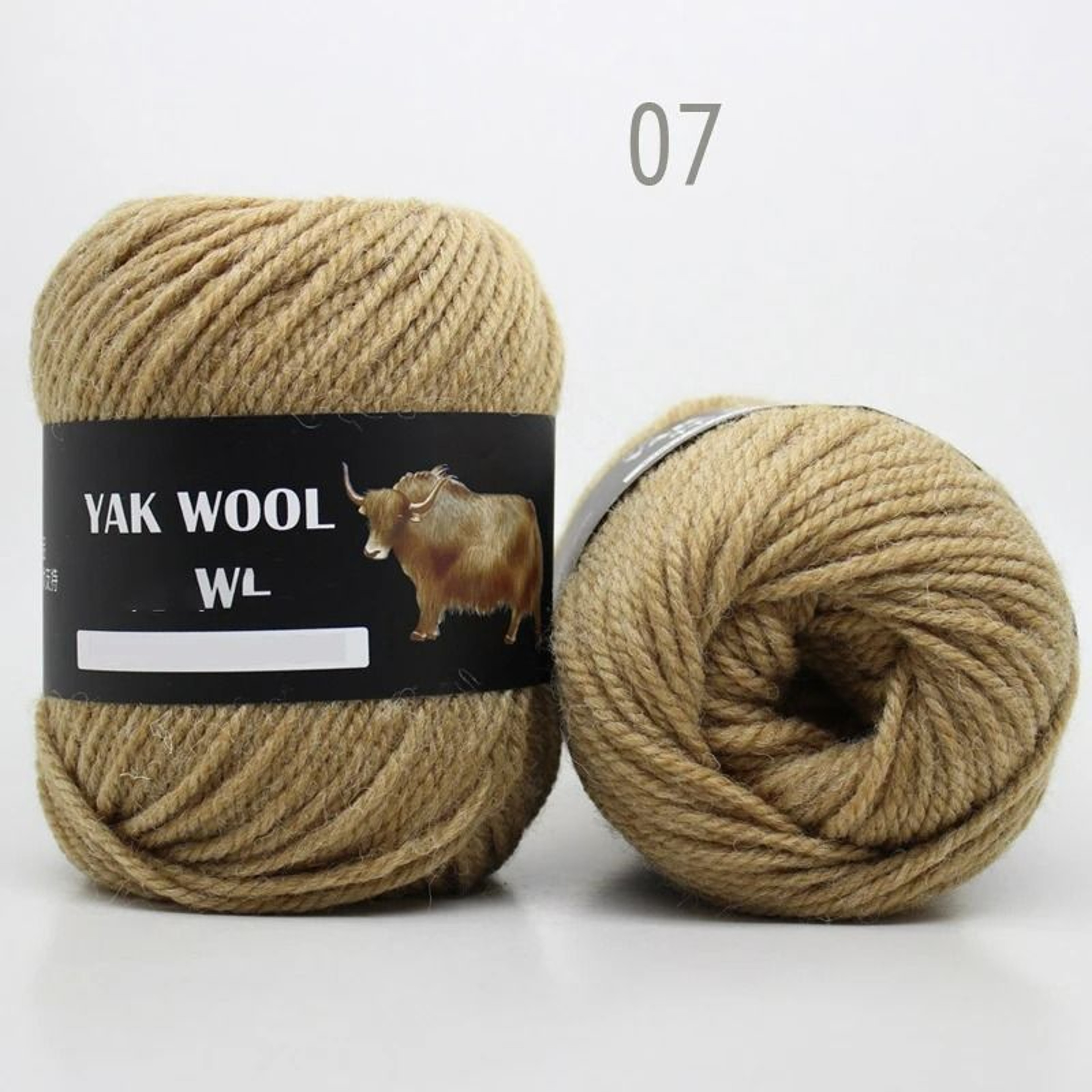 3Strand Yak Down MediumThick Wool Yarn Ball 12