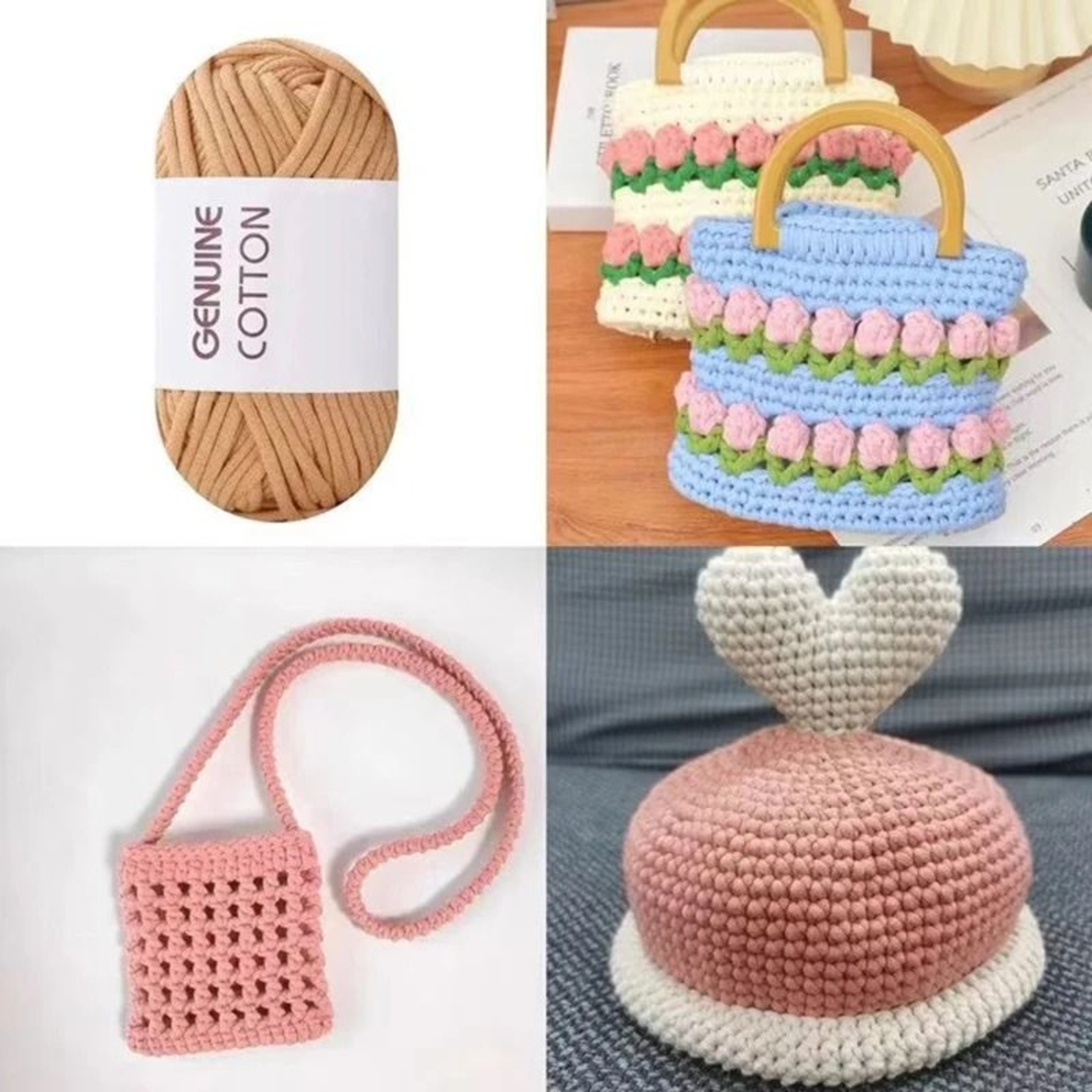 033 Lb Genuine Hollow Cotton Yarn Set With Milk Cotton Core 3 Pieces 5