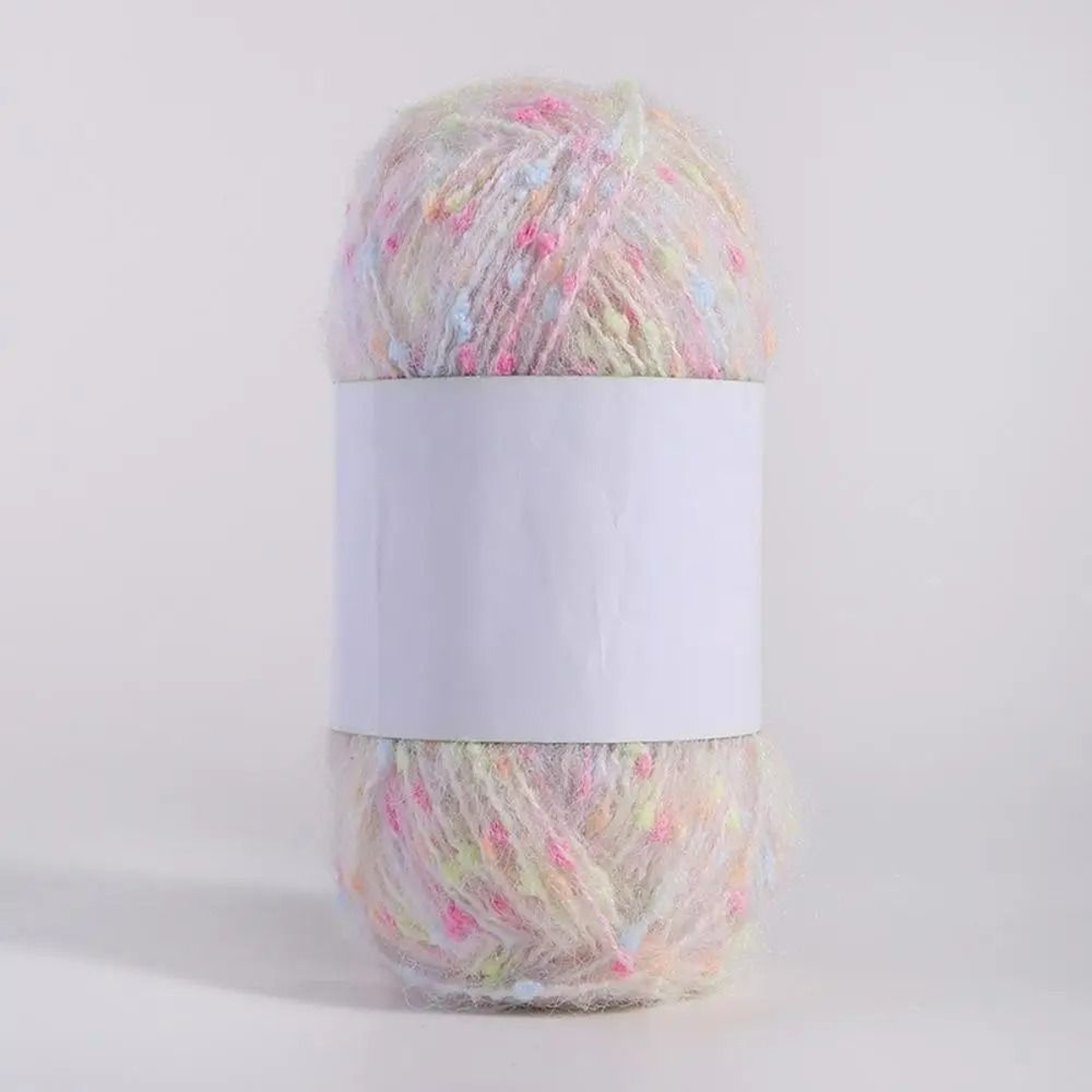 Rainbow Color Dot Mohair HandKnitting  Crochet Yarn 18
