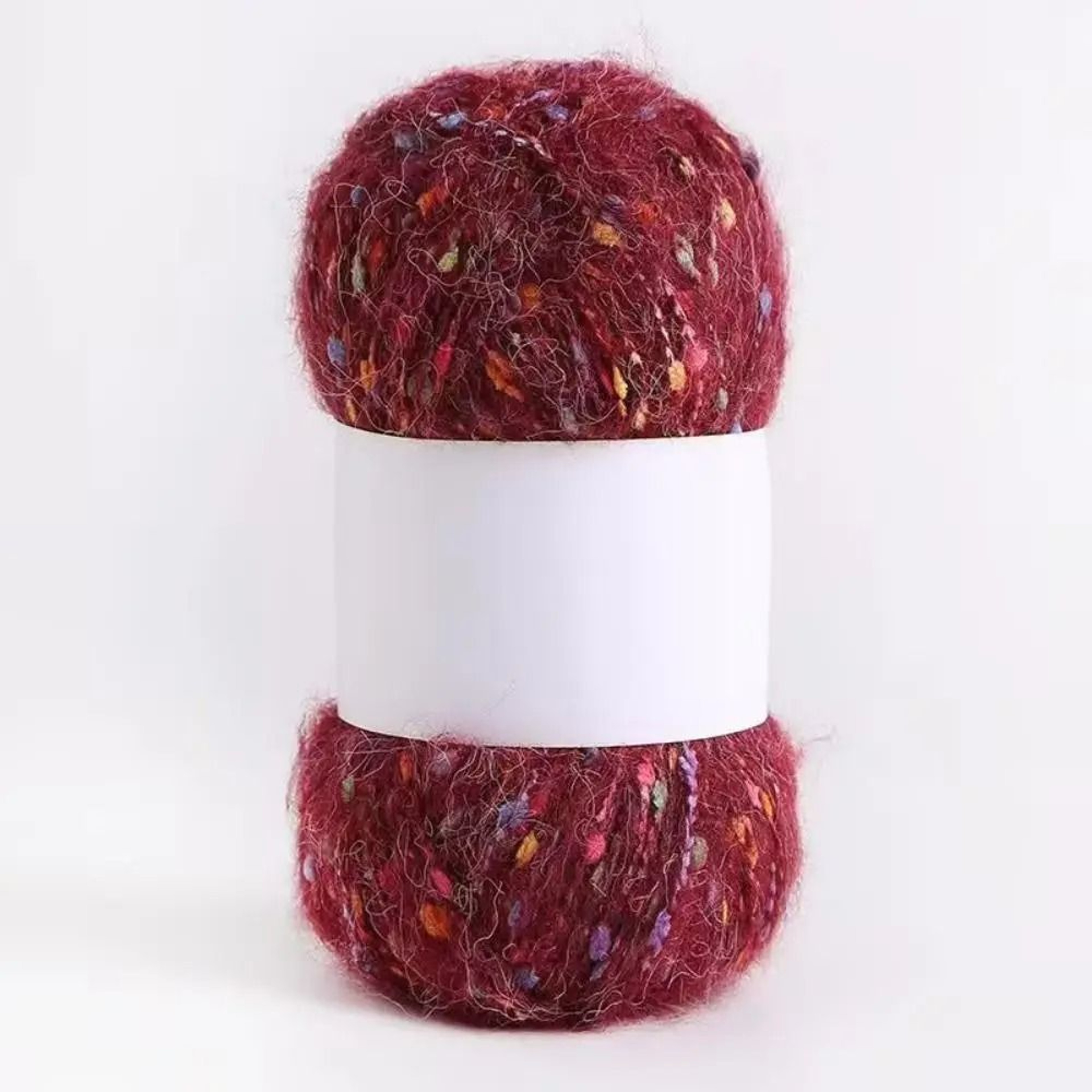 Rainbow Color Dot Mohair HandKnitting  Crochet Yarn 5