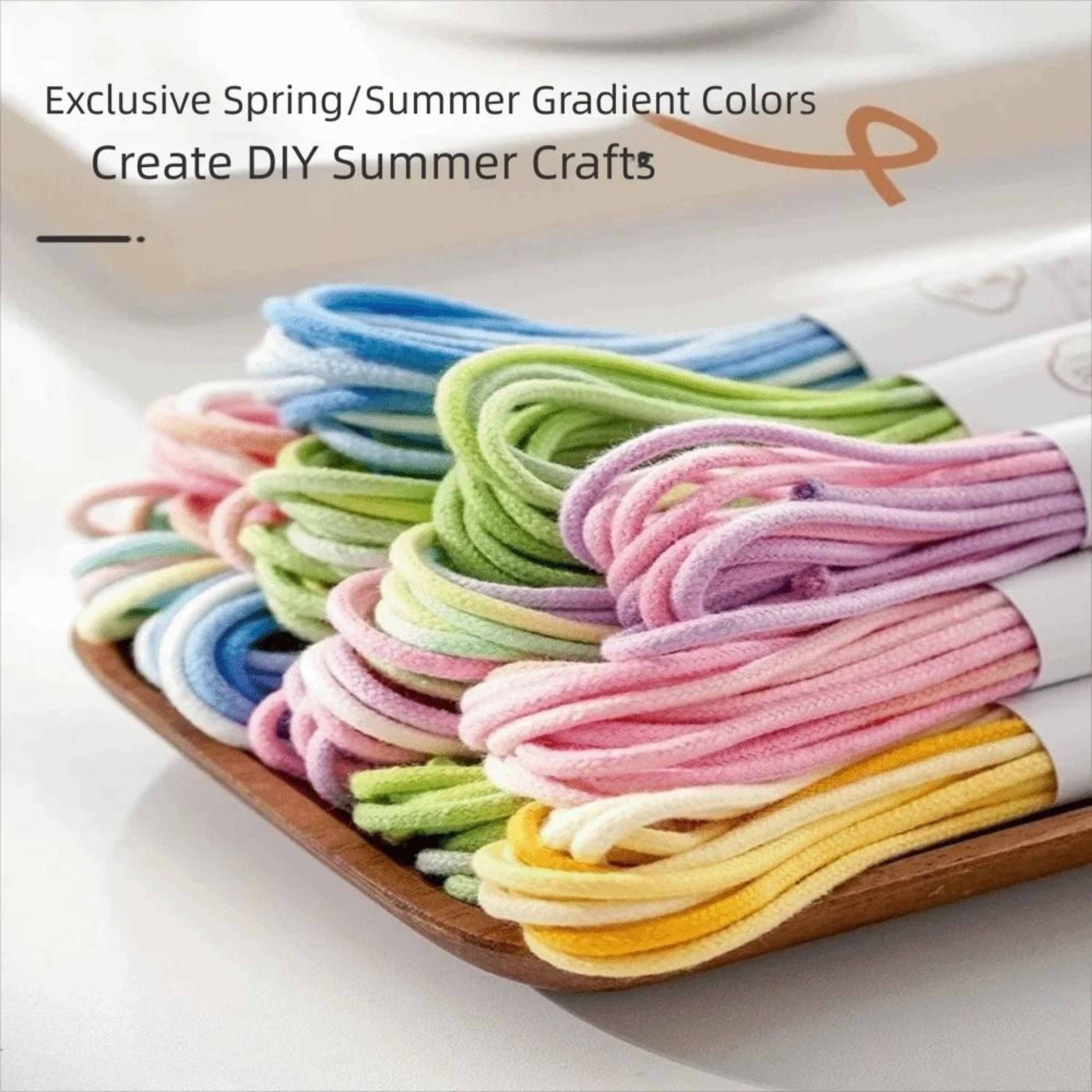 11Yard Gradient HandDyed Cotton Macrame Rope 012 In  3 Mm 4