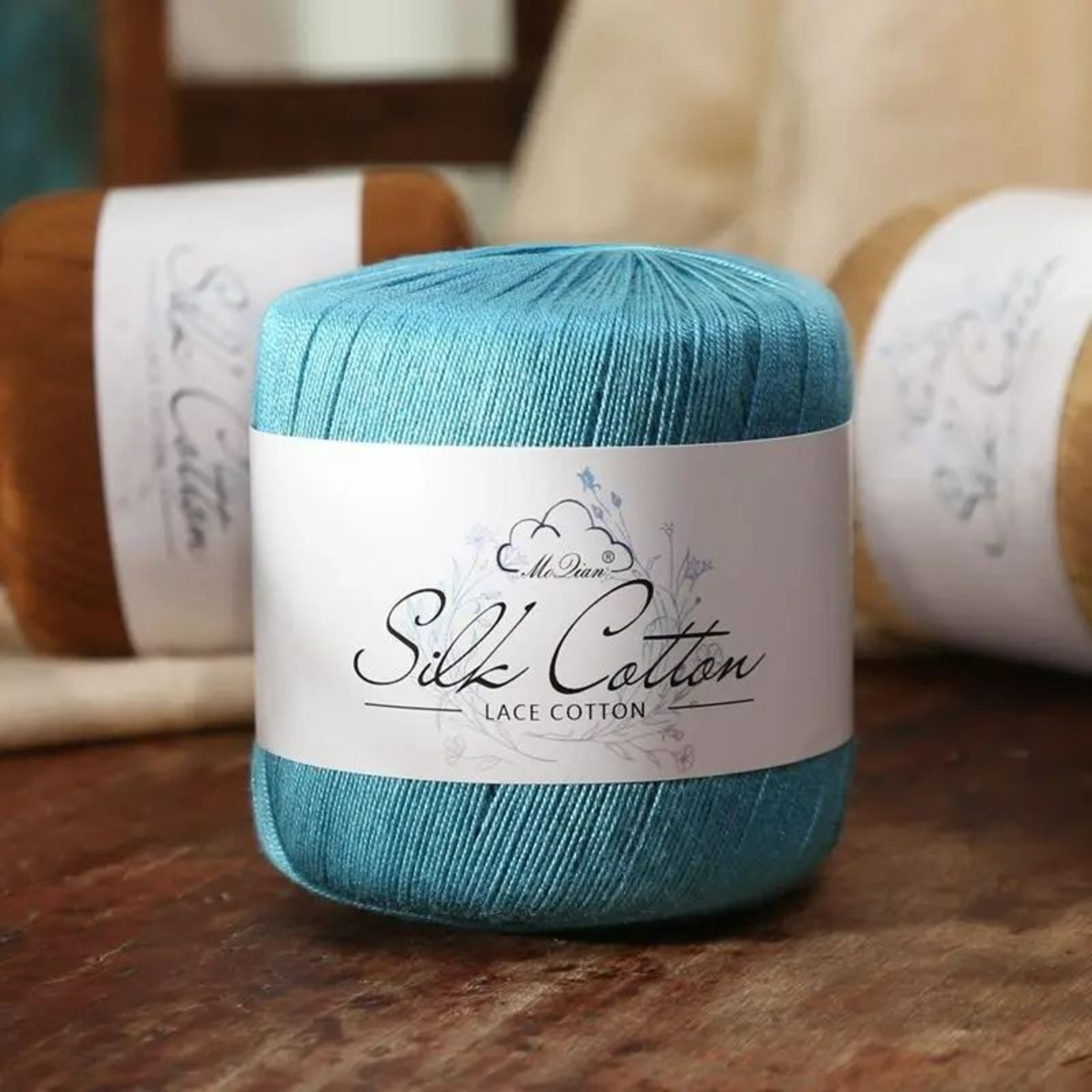 011 Lb No 6 Silk Cotton Lace Thread 3
