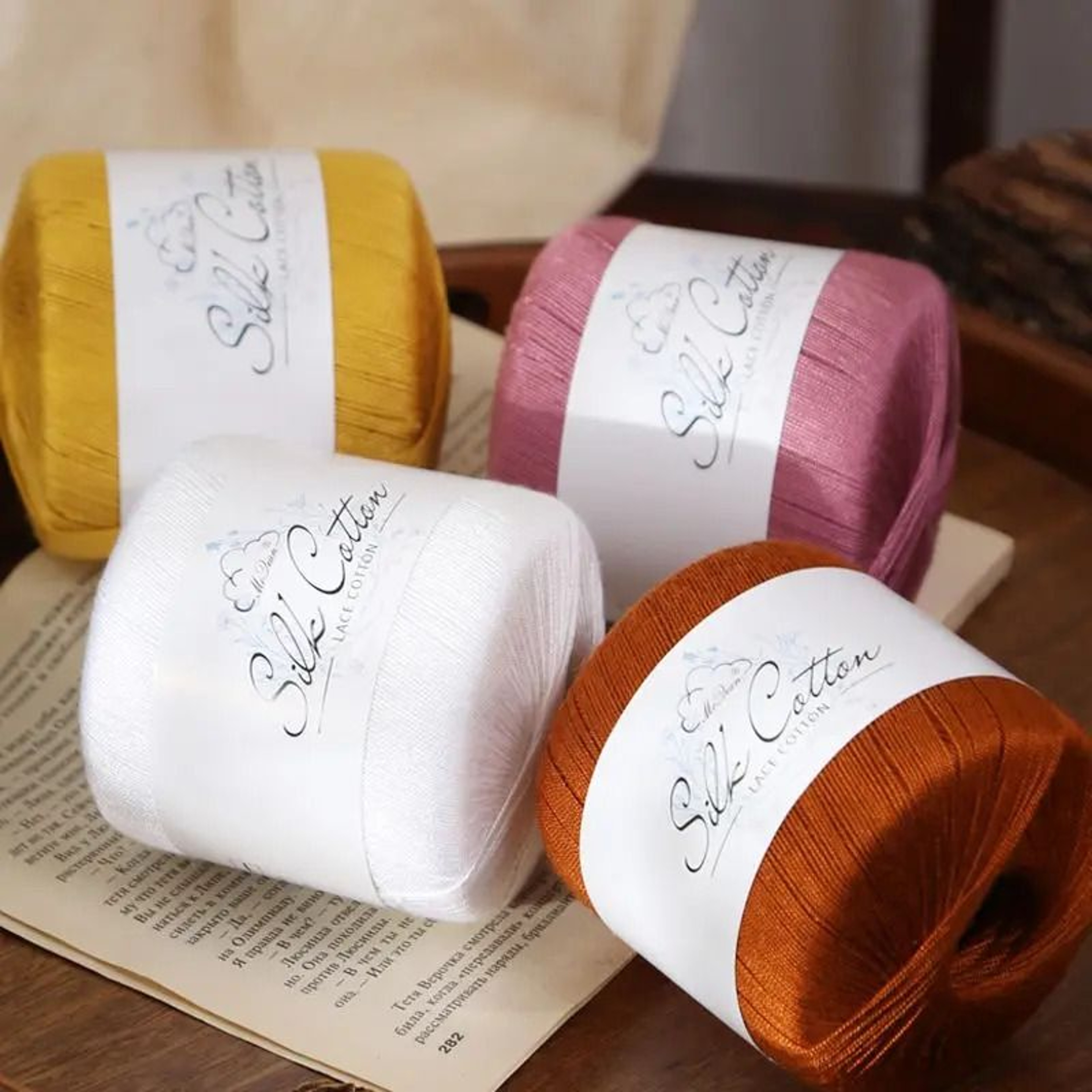 011 Lb No 6 Silk Cotton Lace Thread 5