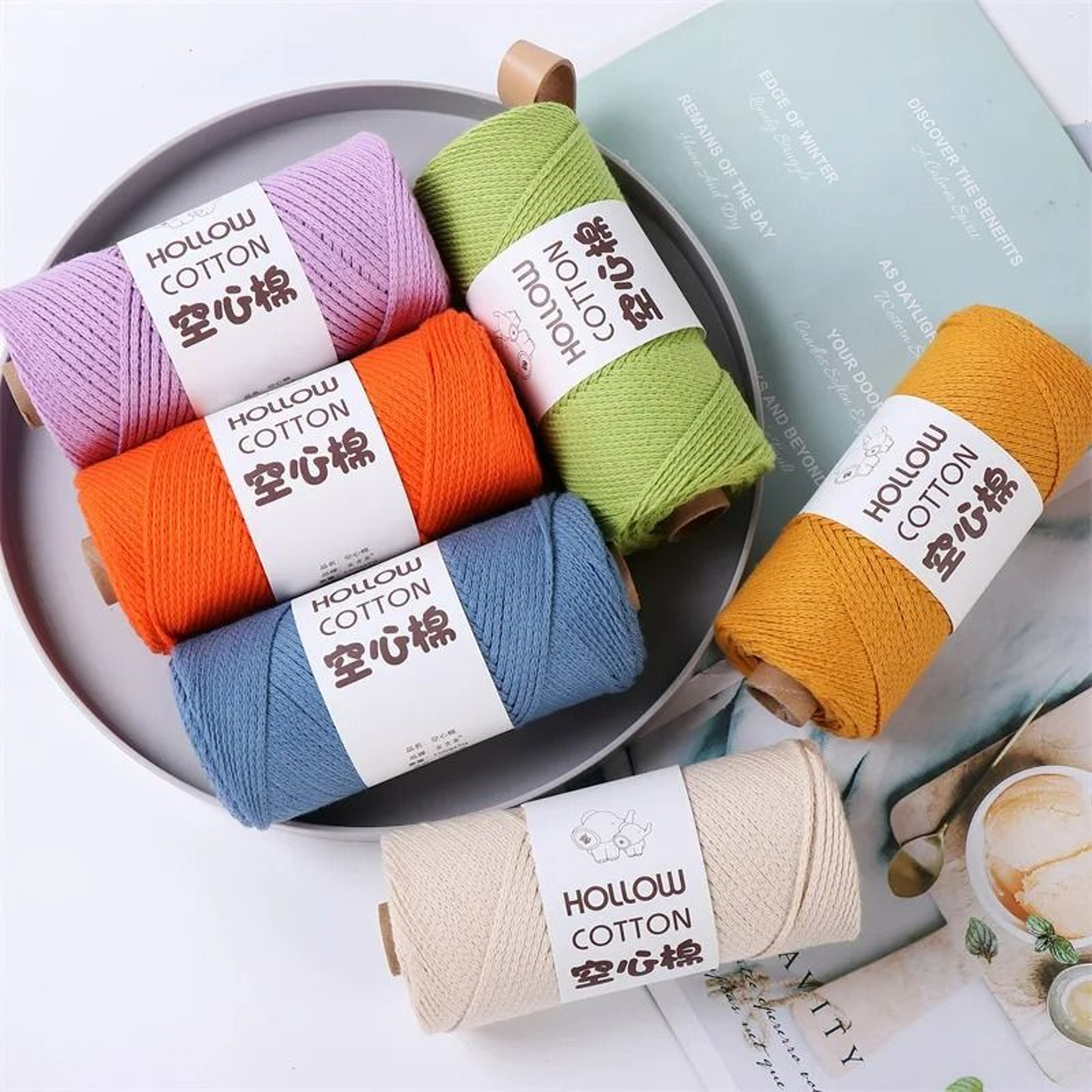 033 Lb 2 Mm Hollow Round Crochet Yarn 2