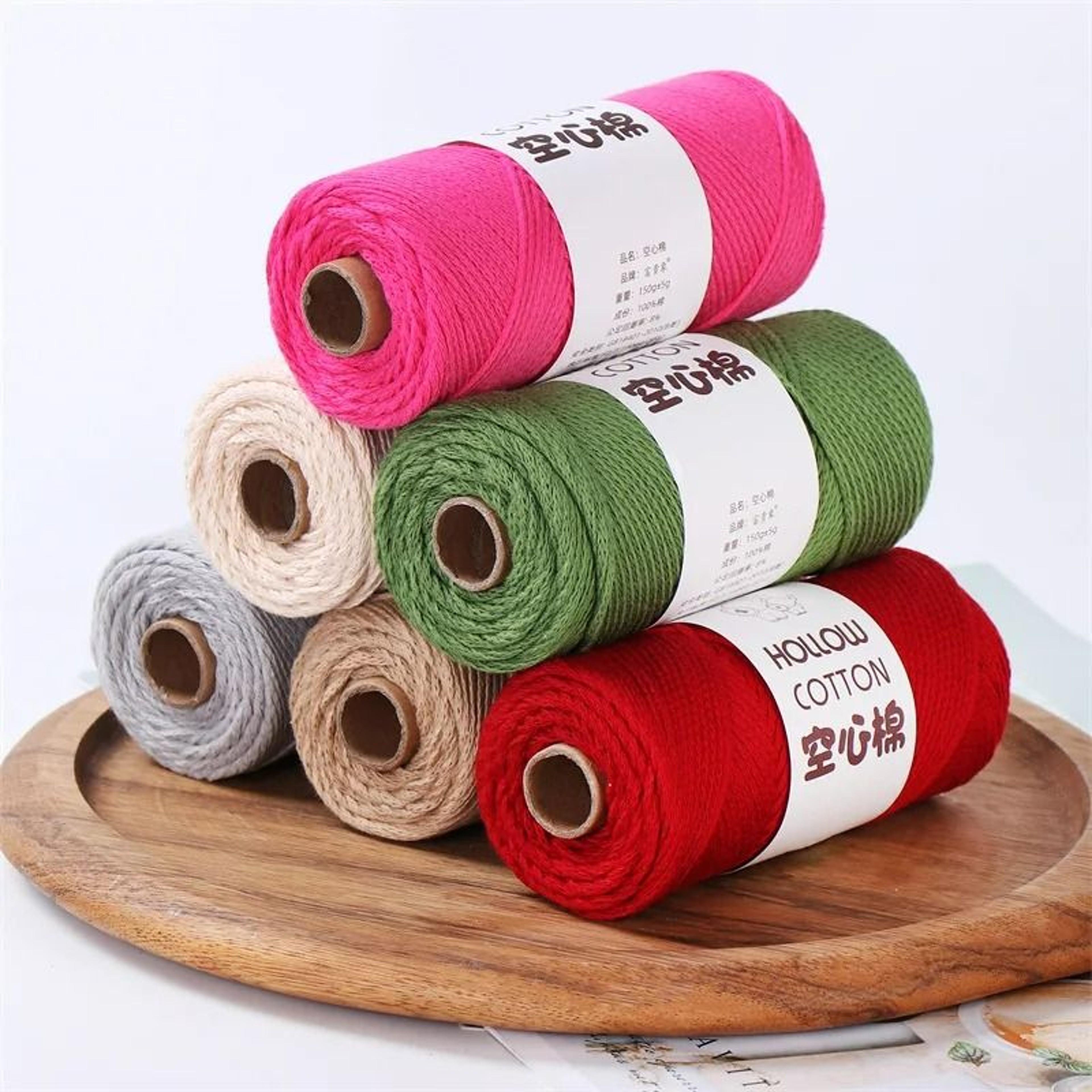 033 Lb 2 Mm Hollow Round Crochet Yarn 3