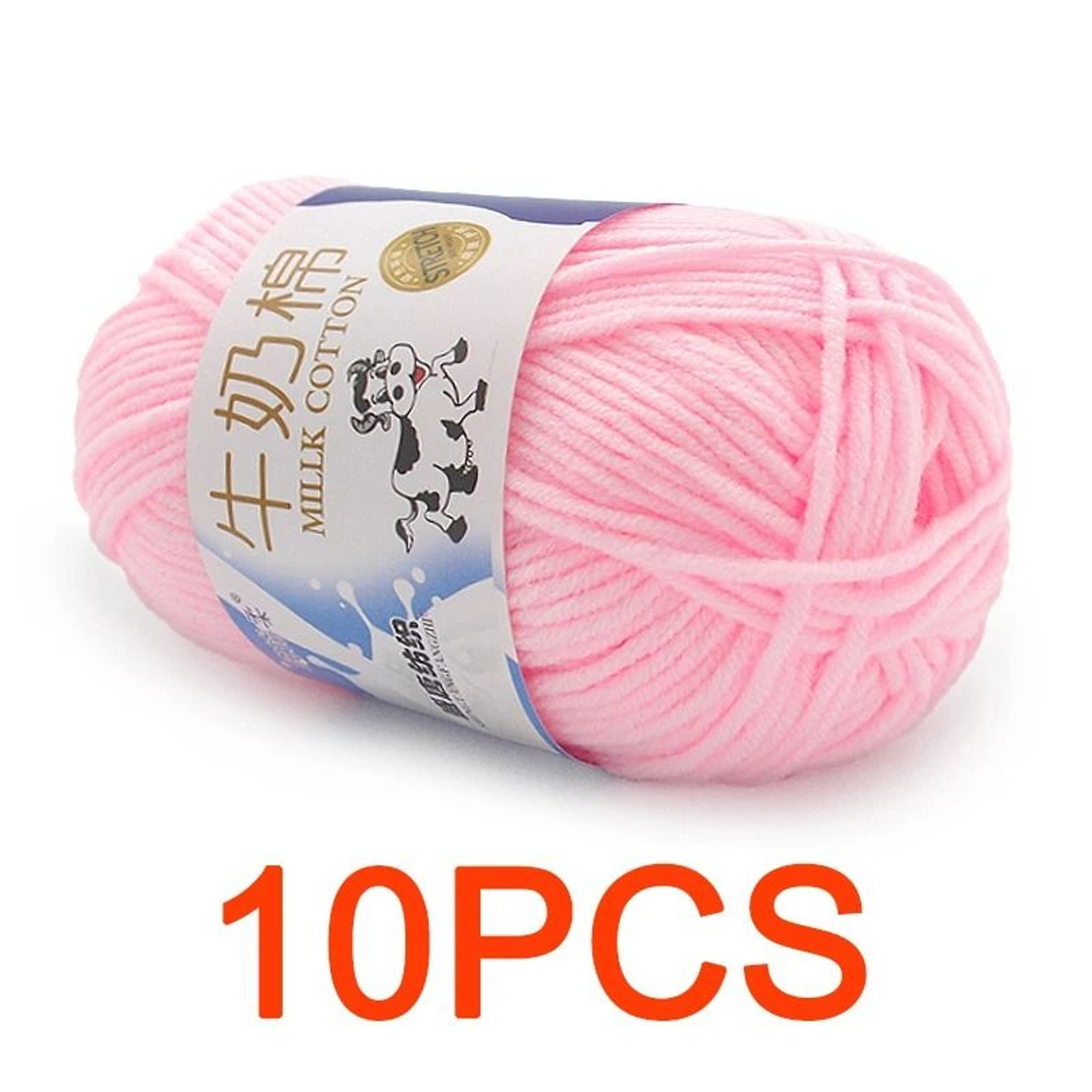 1.1 lb Milk Cotton Hand-Knitting Yarn Set (10 Pieces) – view 15