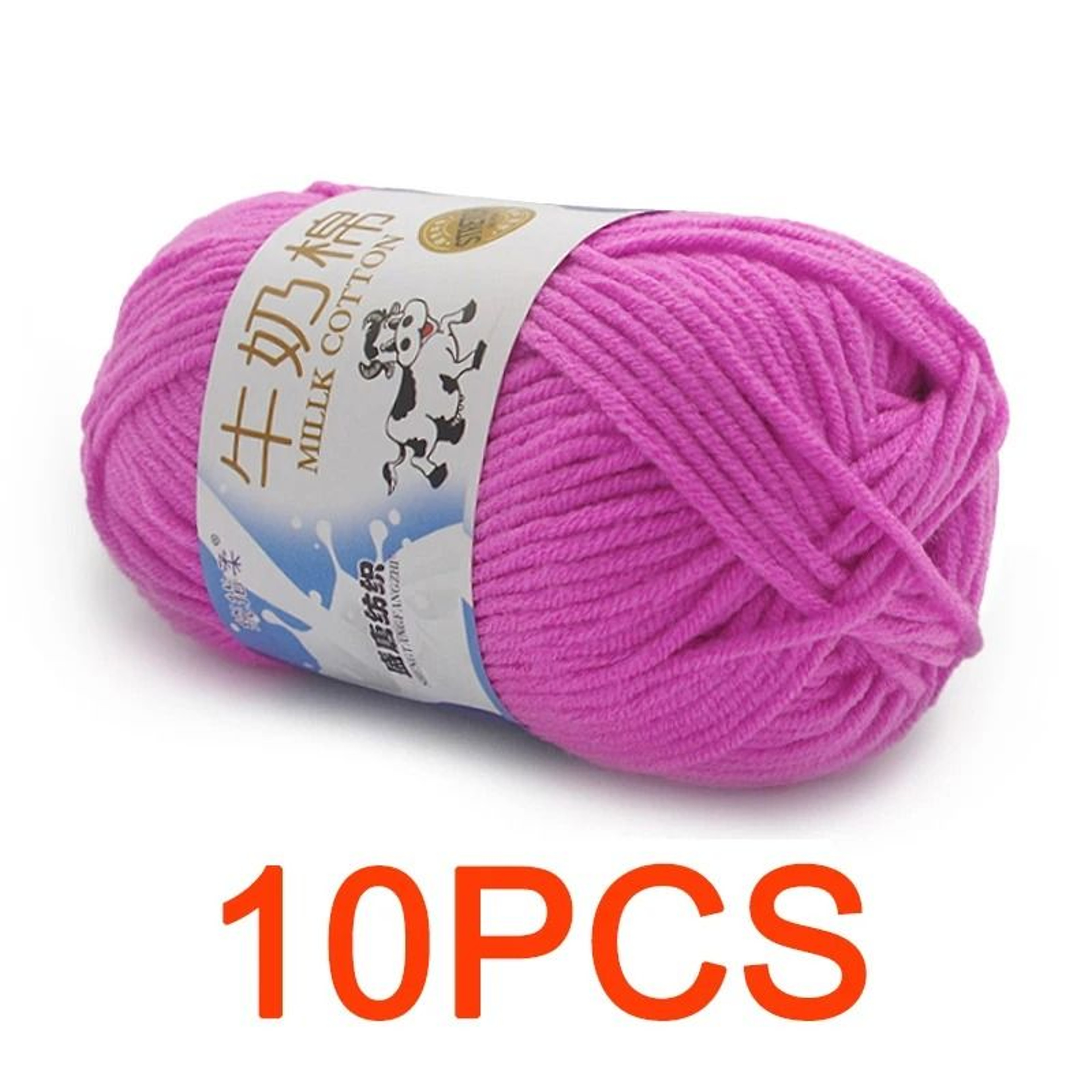 11 Lb Milk Cotton HandKnitting Yarn Set 10 Pieces 7