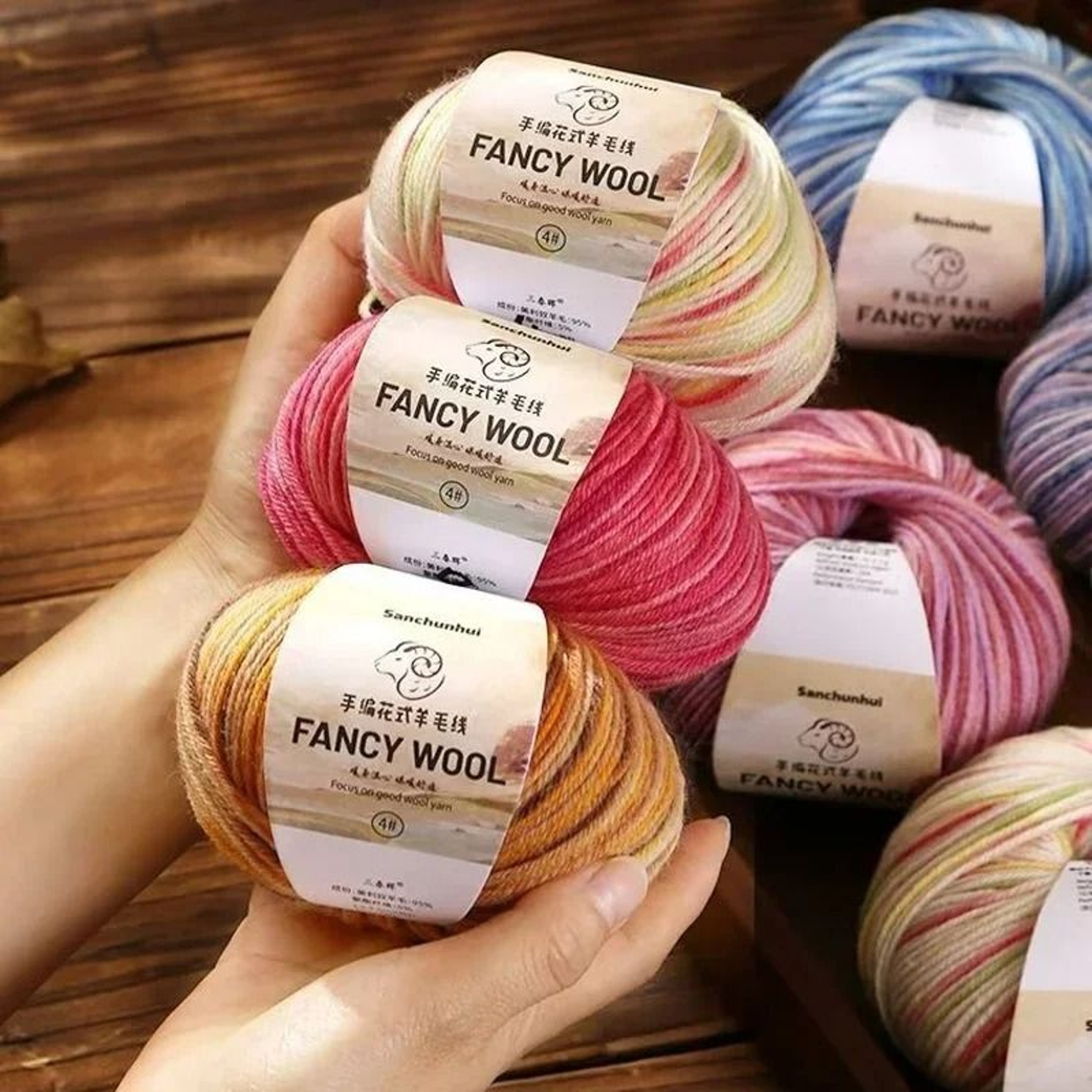 011 Lb Gradient Cake Wool Cotton Yarn 3