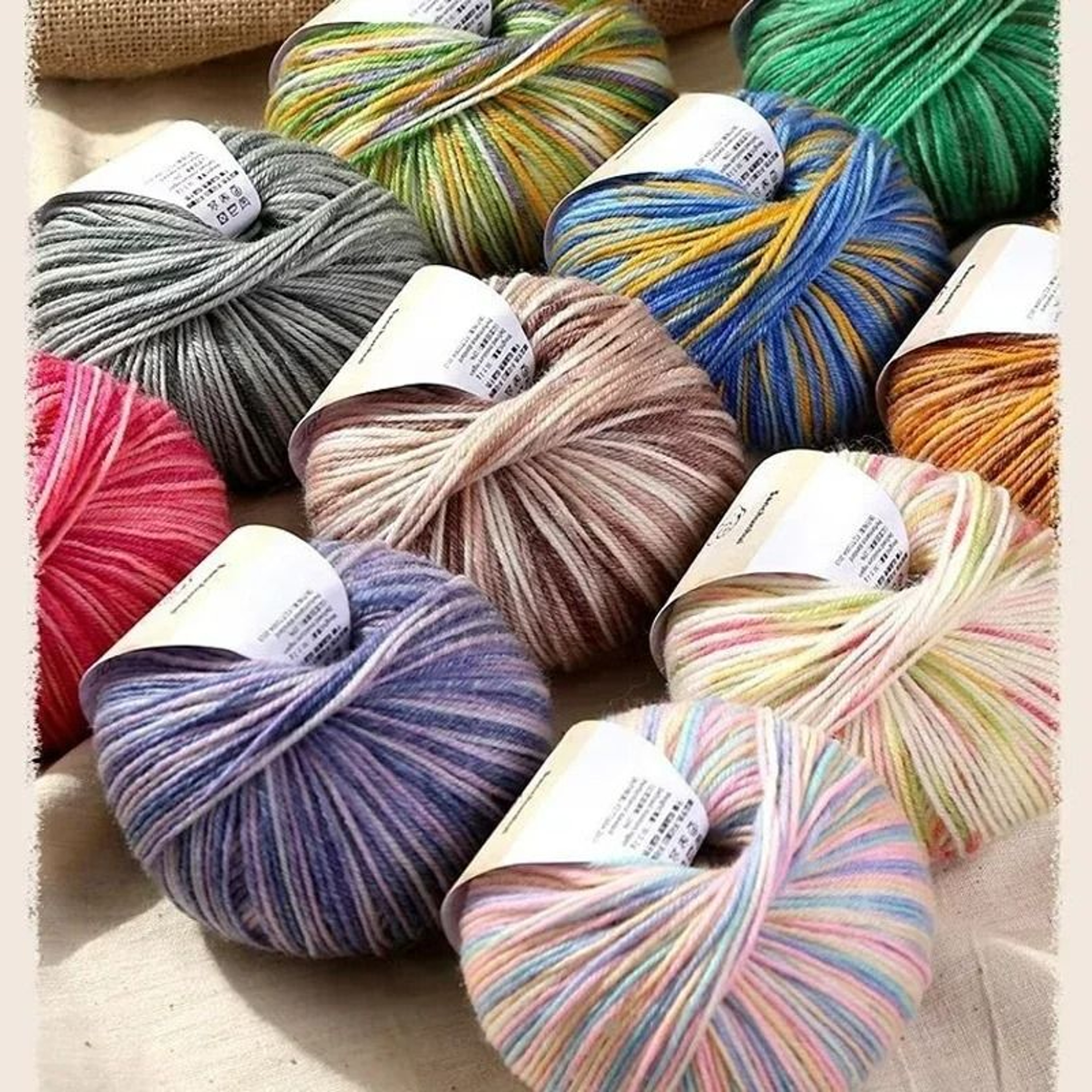011 Lb Gradient Cake Wool Cotton Yarn 7