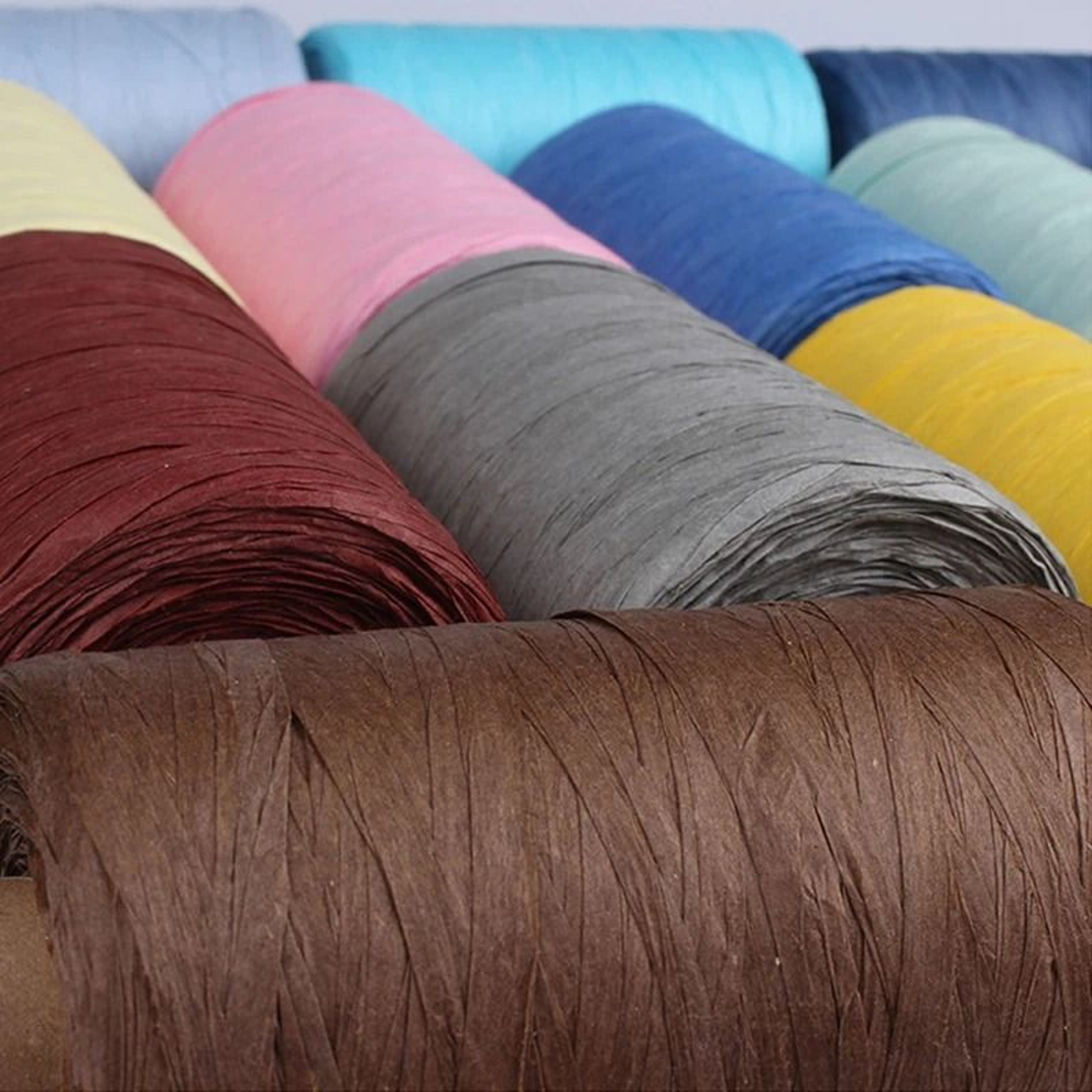 196Yard Natural Raffia Straw Yarn Roll 2