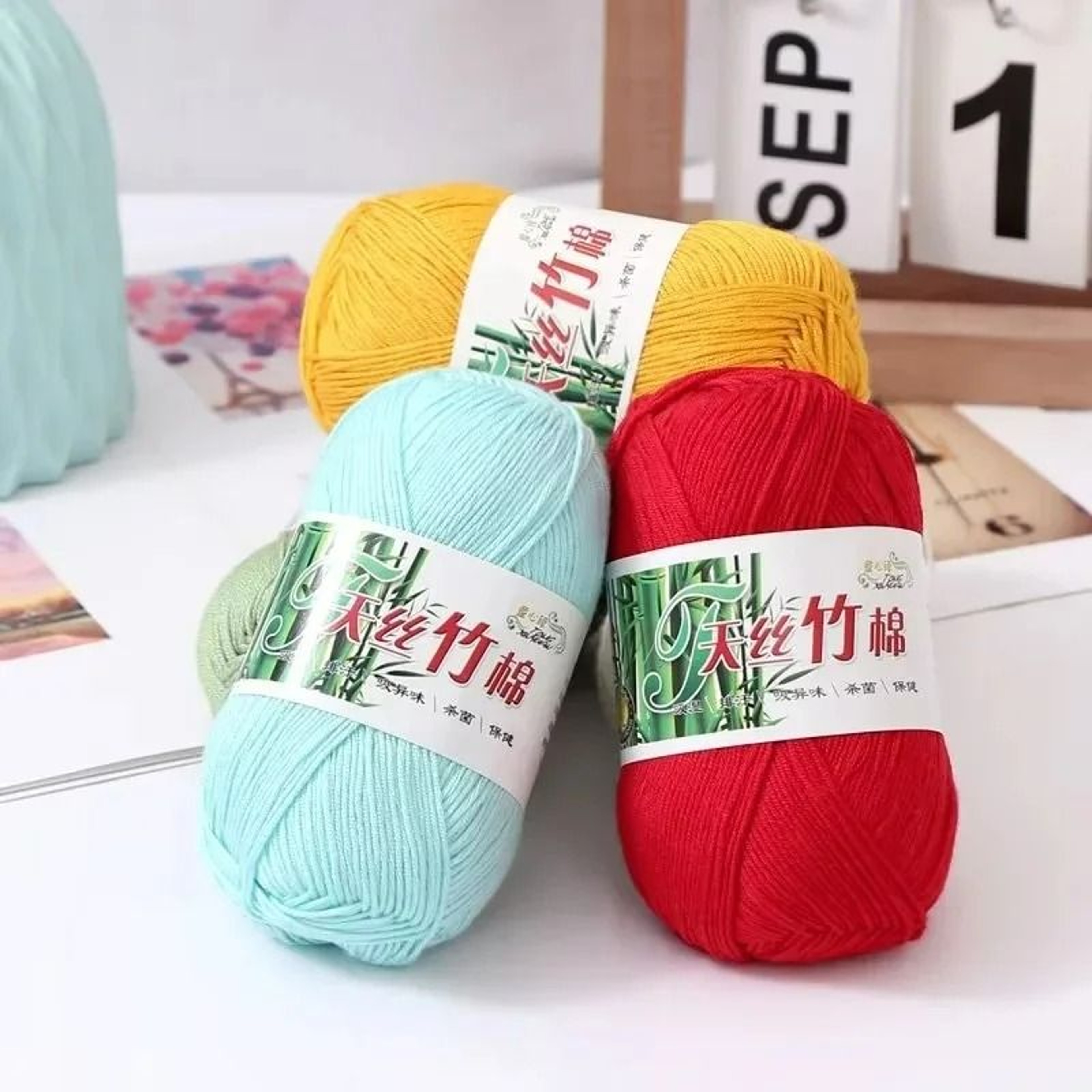 011 Lb Cool Summer Bamboo Fiber Crochet Yarn 5