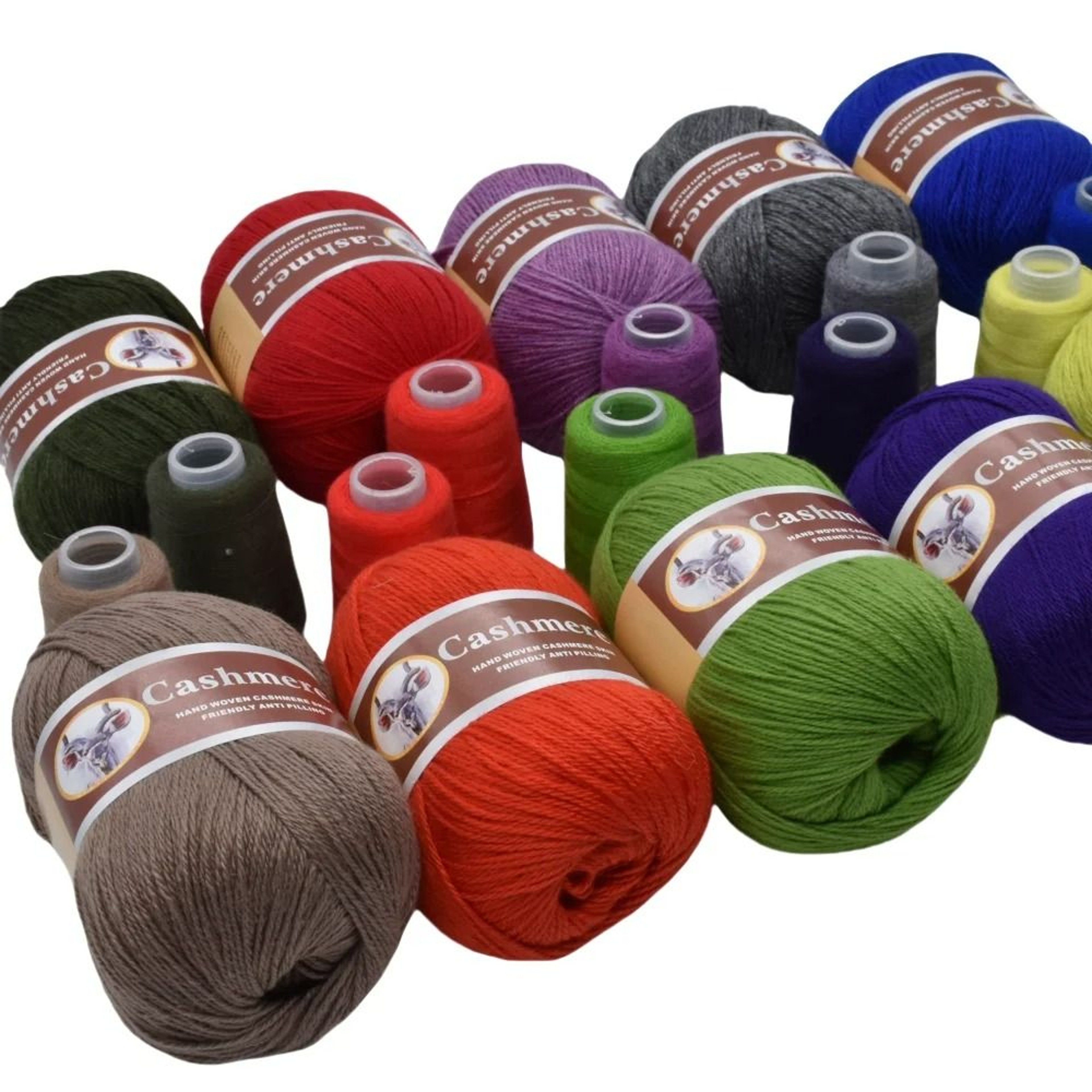 396 Lb Mongolian Cashmere Worsted Wool Yarn 6Set Pack 0