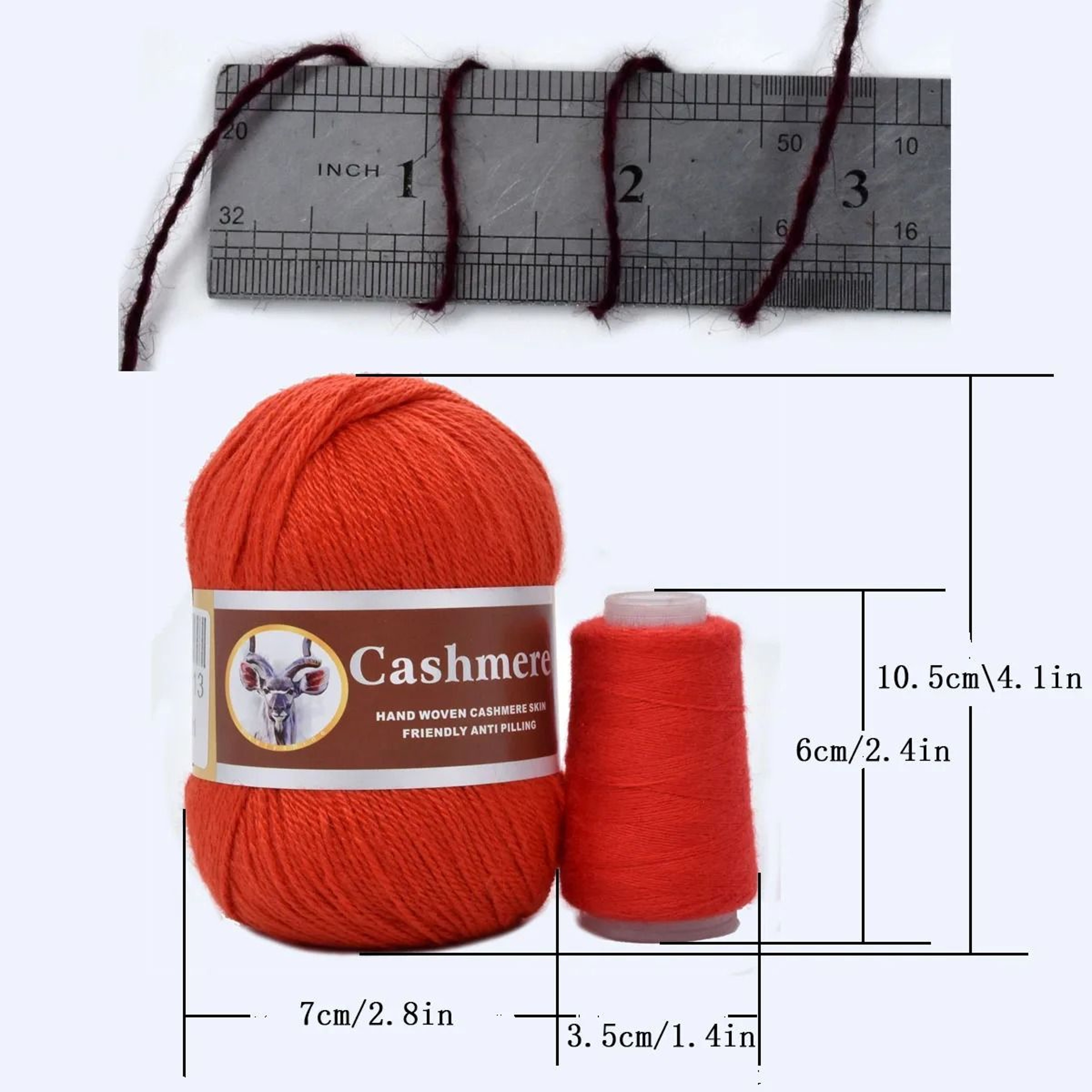 396 Lb Mongolian Cashmere Worsted Wool Yarn 6Set Pack 5
