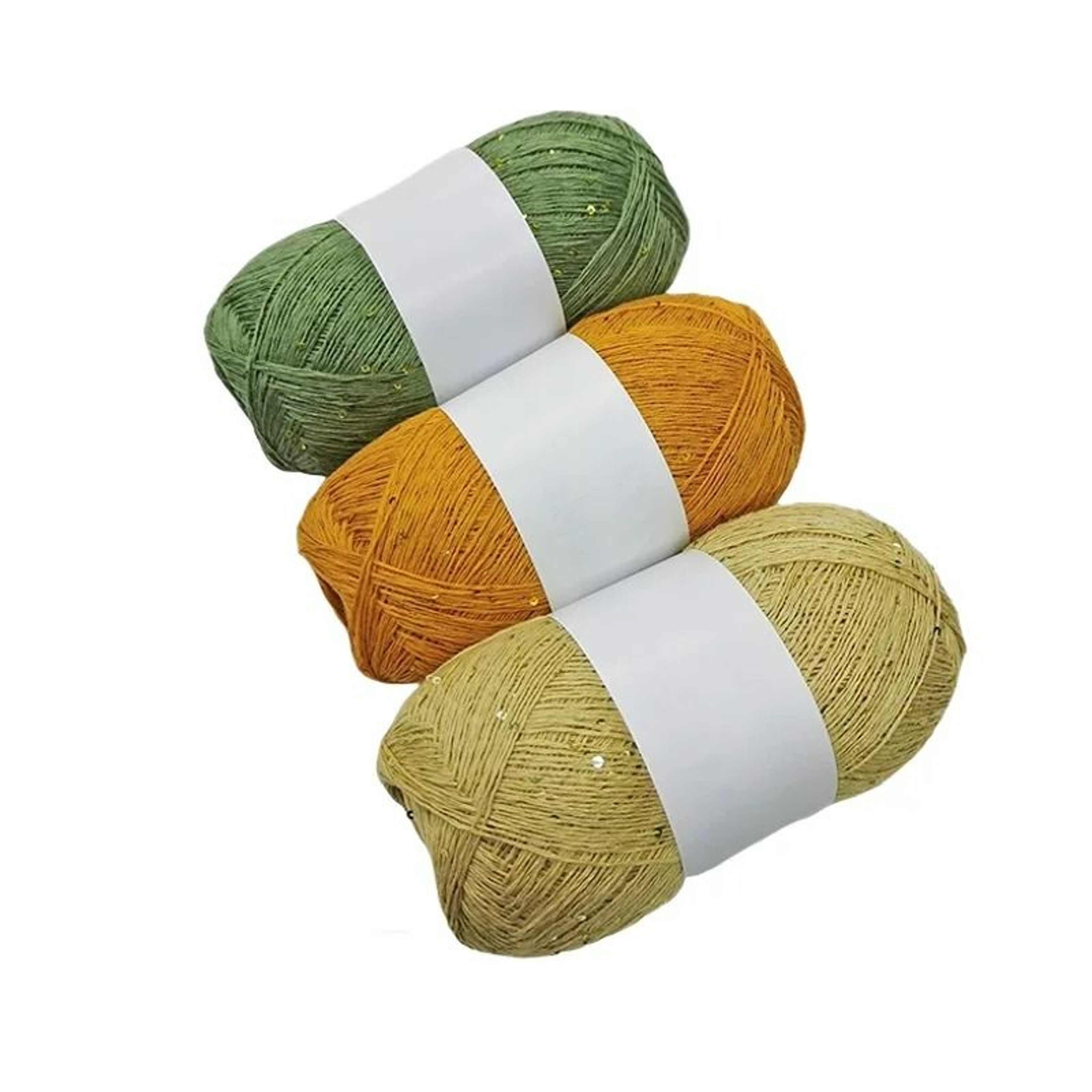 Sparkly Sequin Cotton Yarn For Hand Knitting  Crochet 0