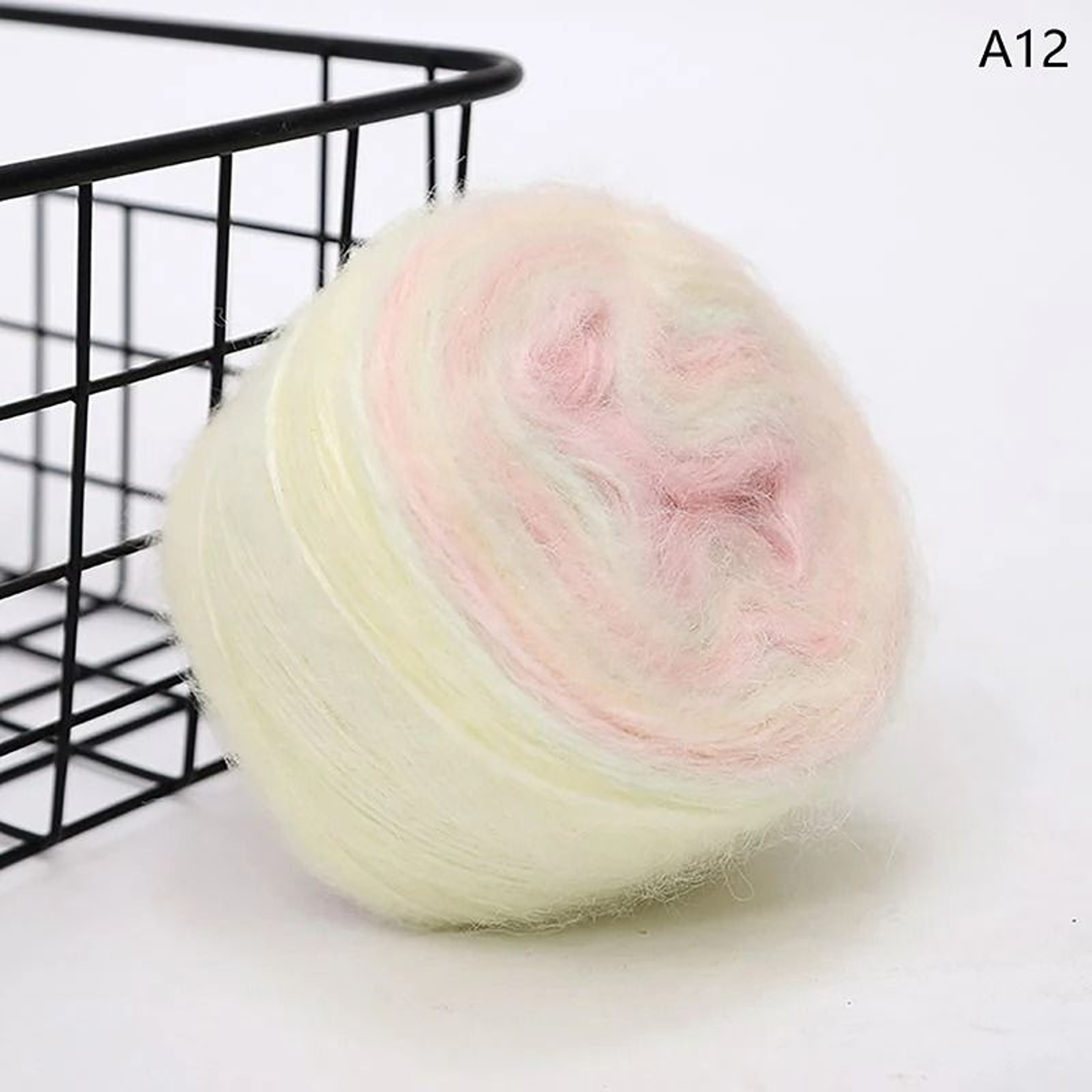 Rainbow Gradient Mohair Yarn For Crochet Sweaters  Jackets 16
