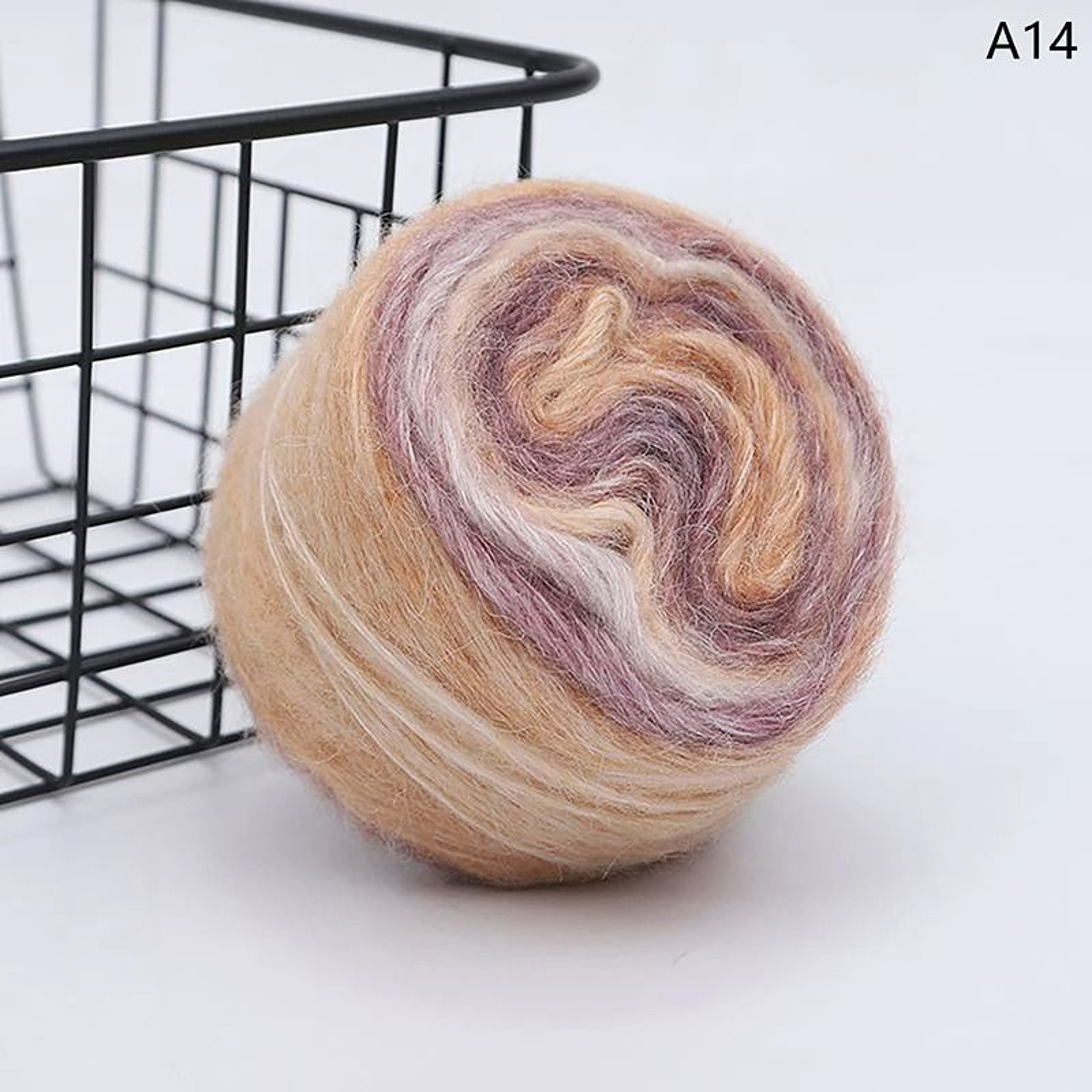 Rainbow Gradient Mohair Yarn For Crochet Sweaters  Jackets 18