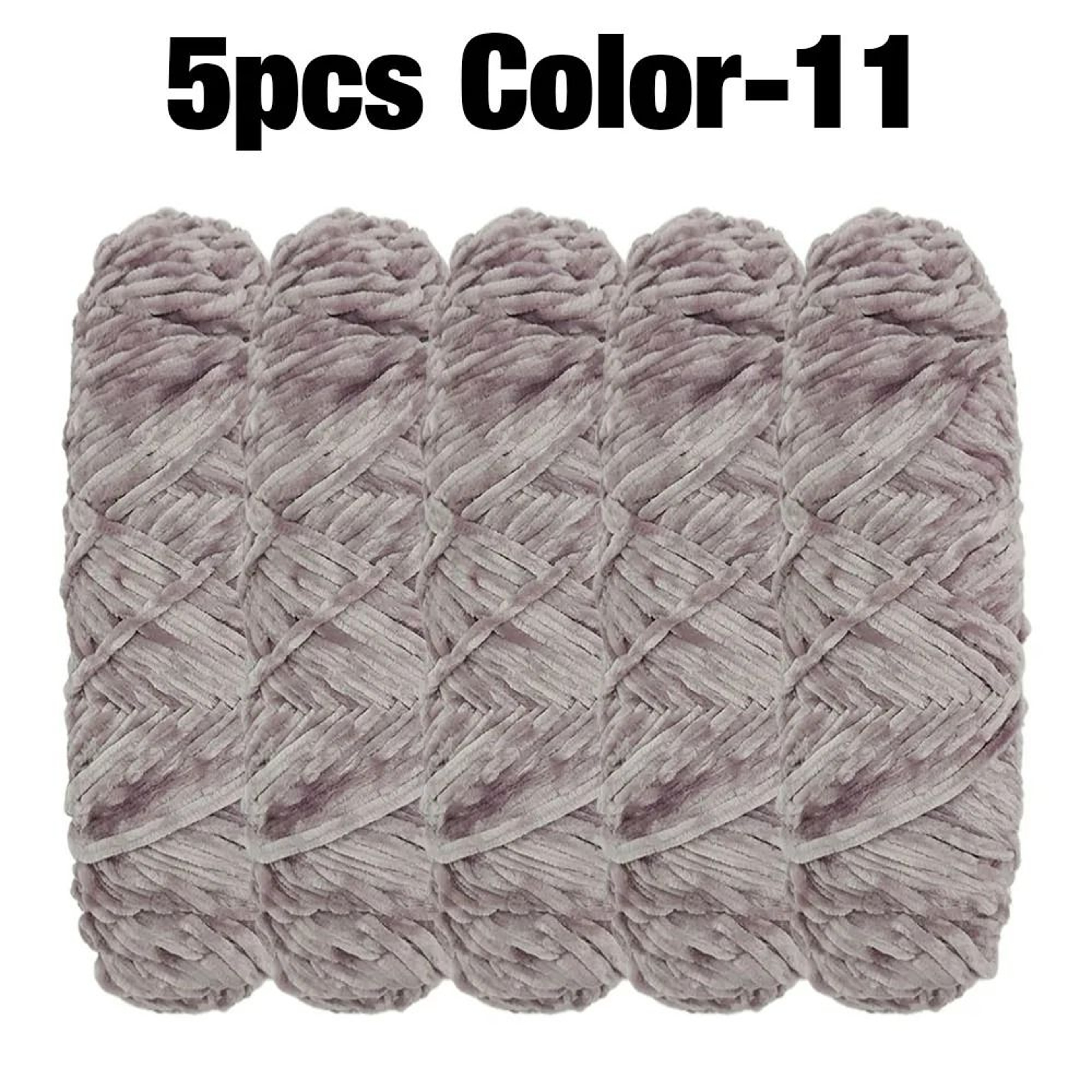 Premium Velvet Chenille Yarn Pack For Blankets Coats  Home Decor 16