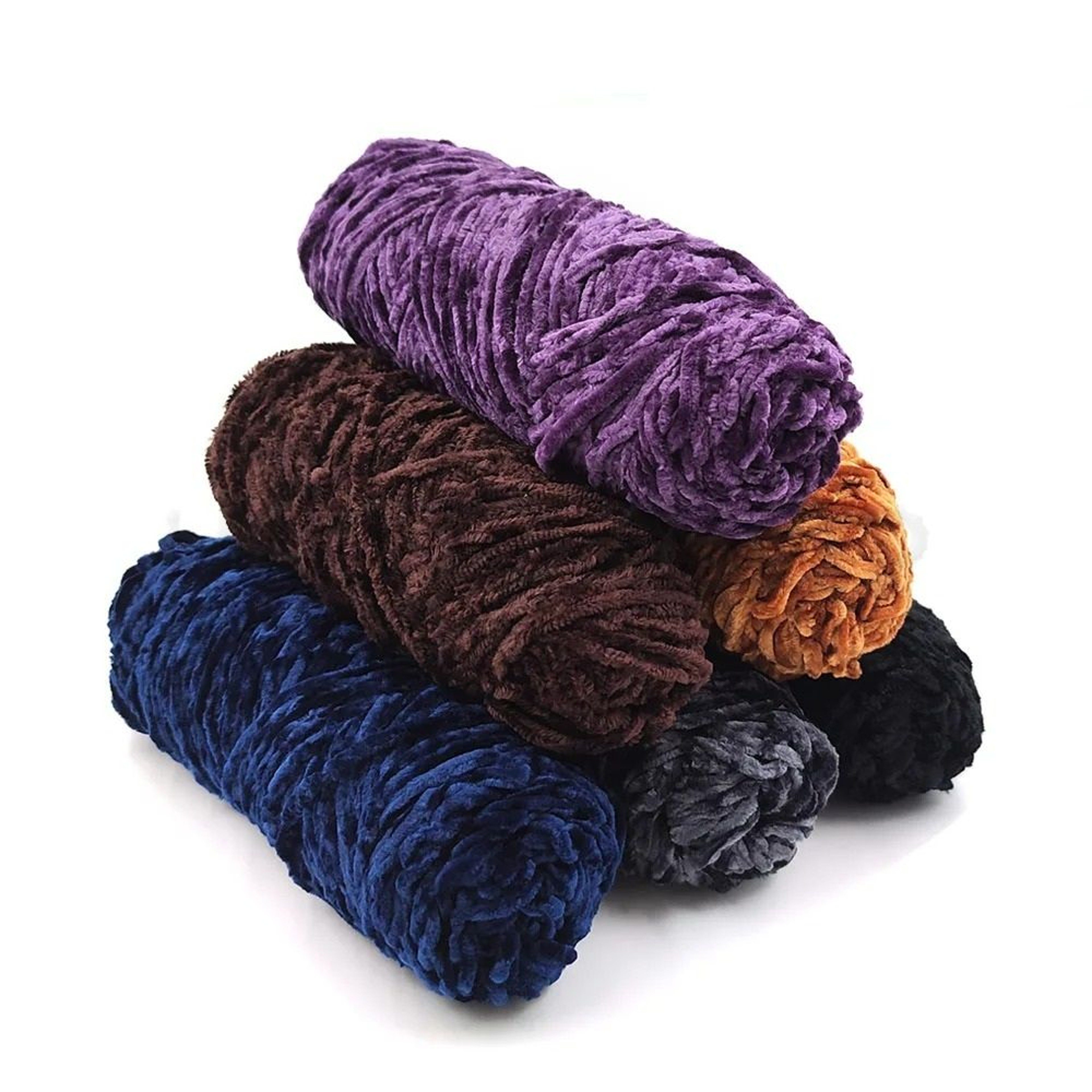 Soft Velvet Chenille Yarn For Scarf Sweater  Crochet Crafts 0