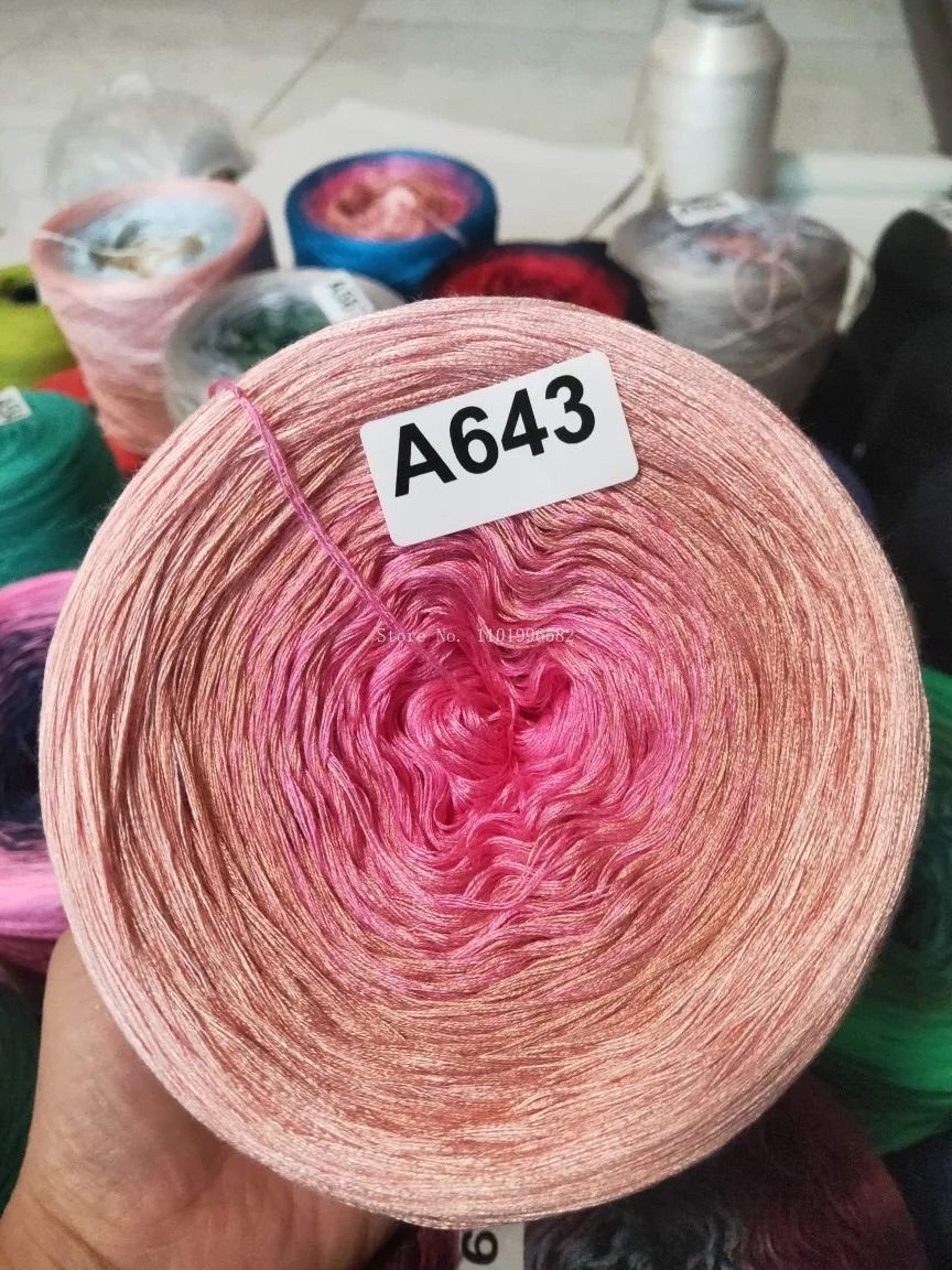 Mercerized Gradient Cotton Yarn For Sweaters Shawls  Scarves 15