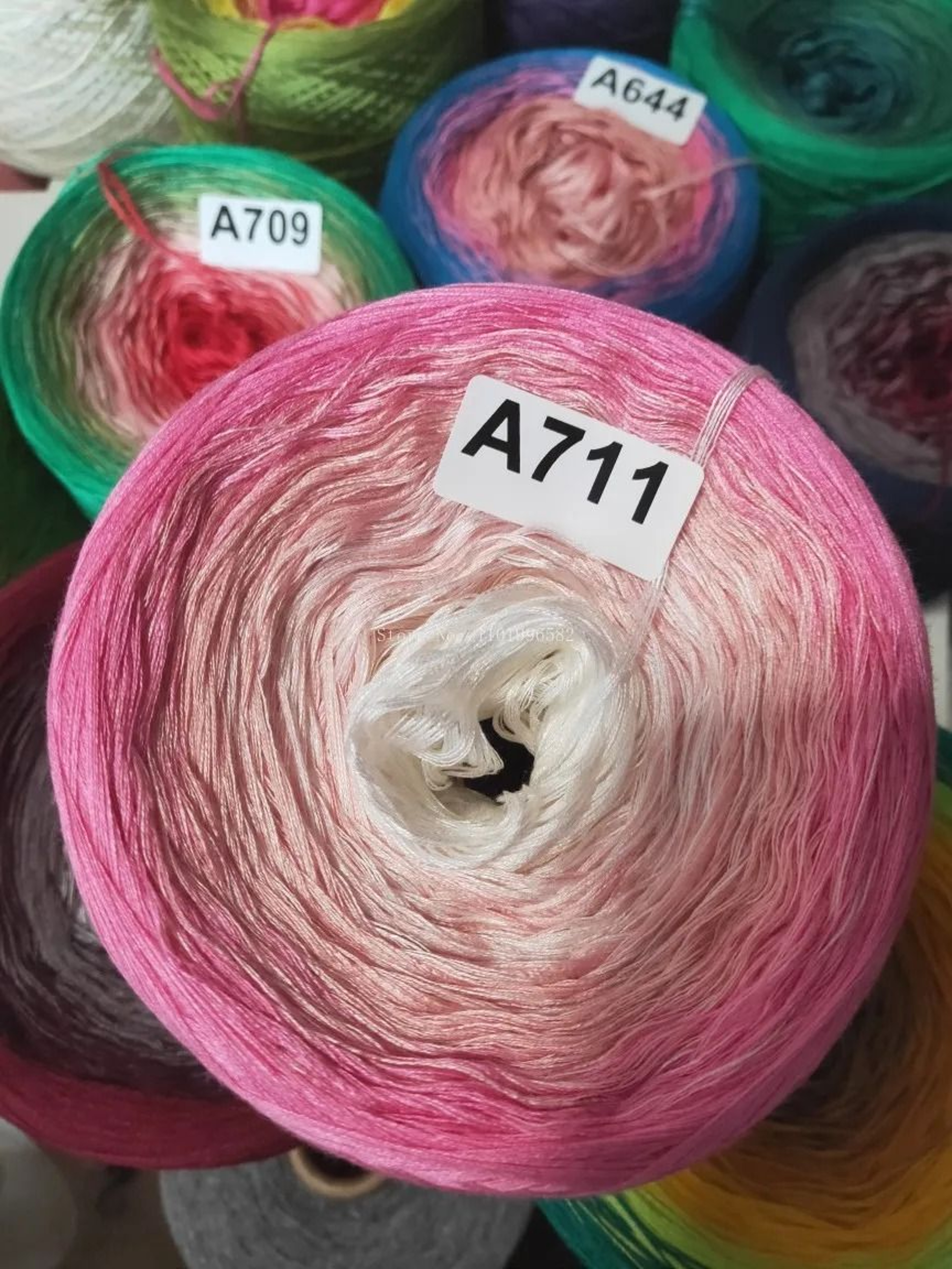 Mercerized Gradient Cotton Yarn For Sweaters Shawls  Scarves 17