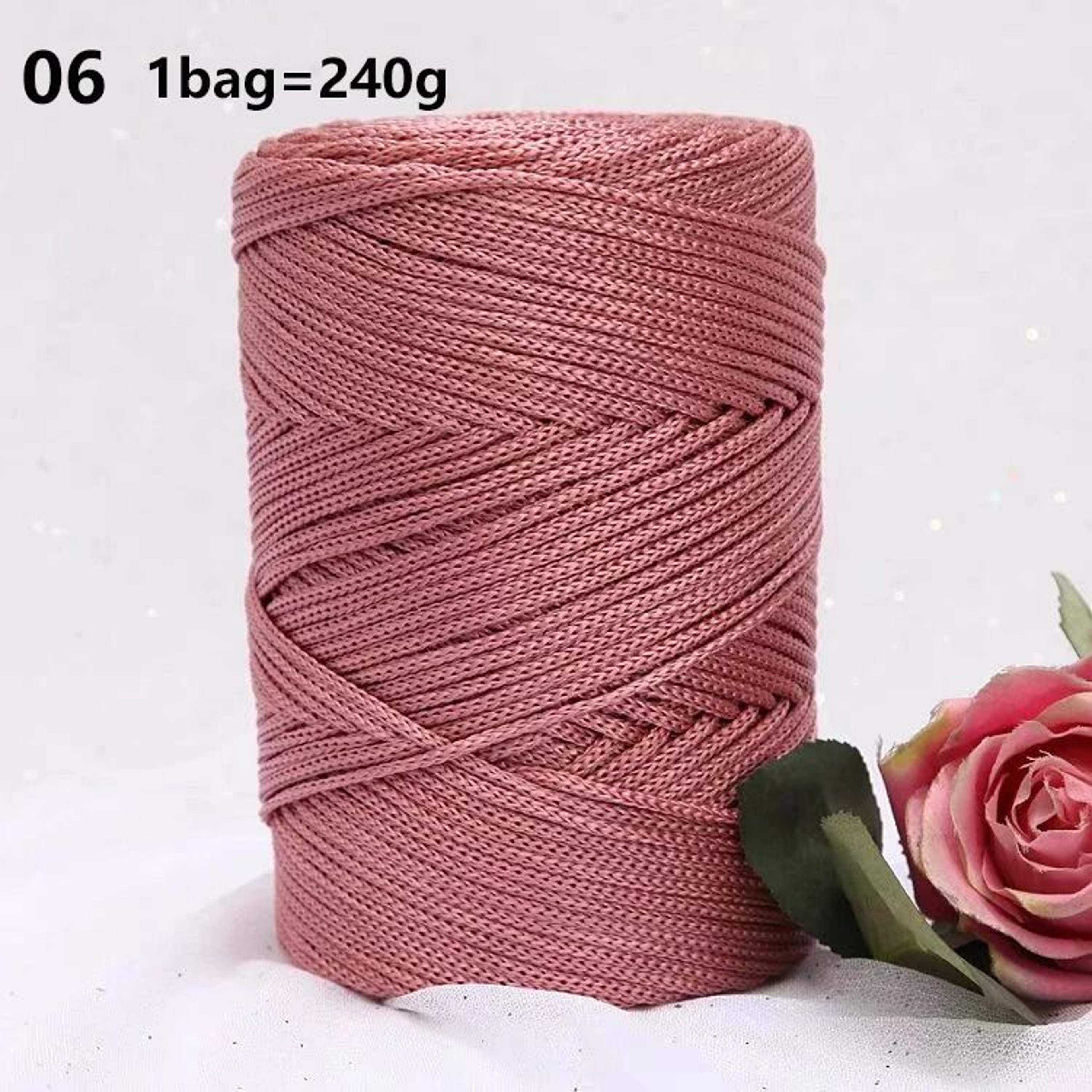 Hollow Ice Silk Yarn For Summer Crochet Bags Hats  DIY Crafts 10