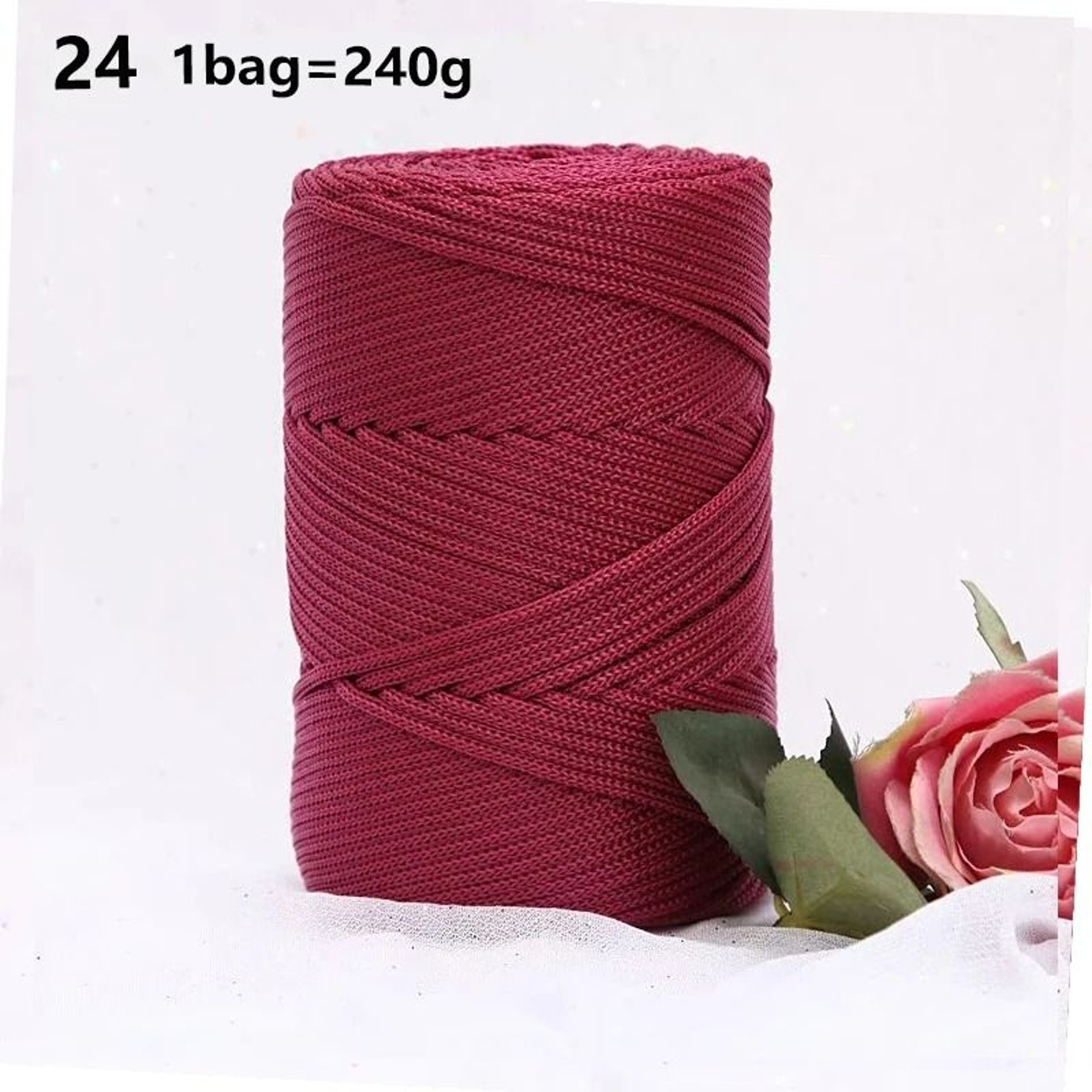 Hollow Ice Silk Yarn For Summer Crochet Bags Hats  DIY Crafts 12
