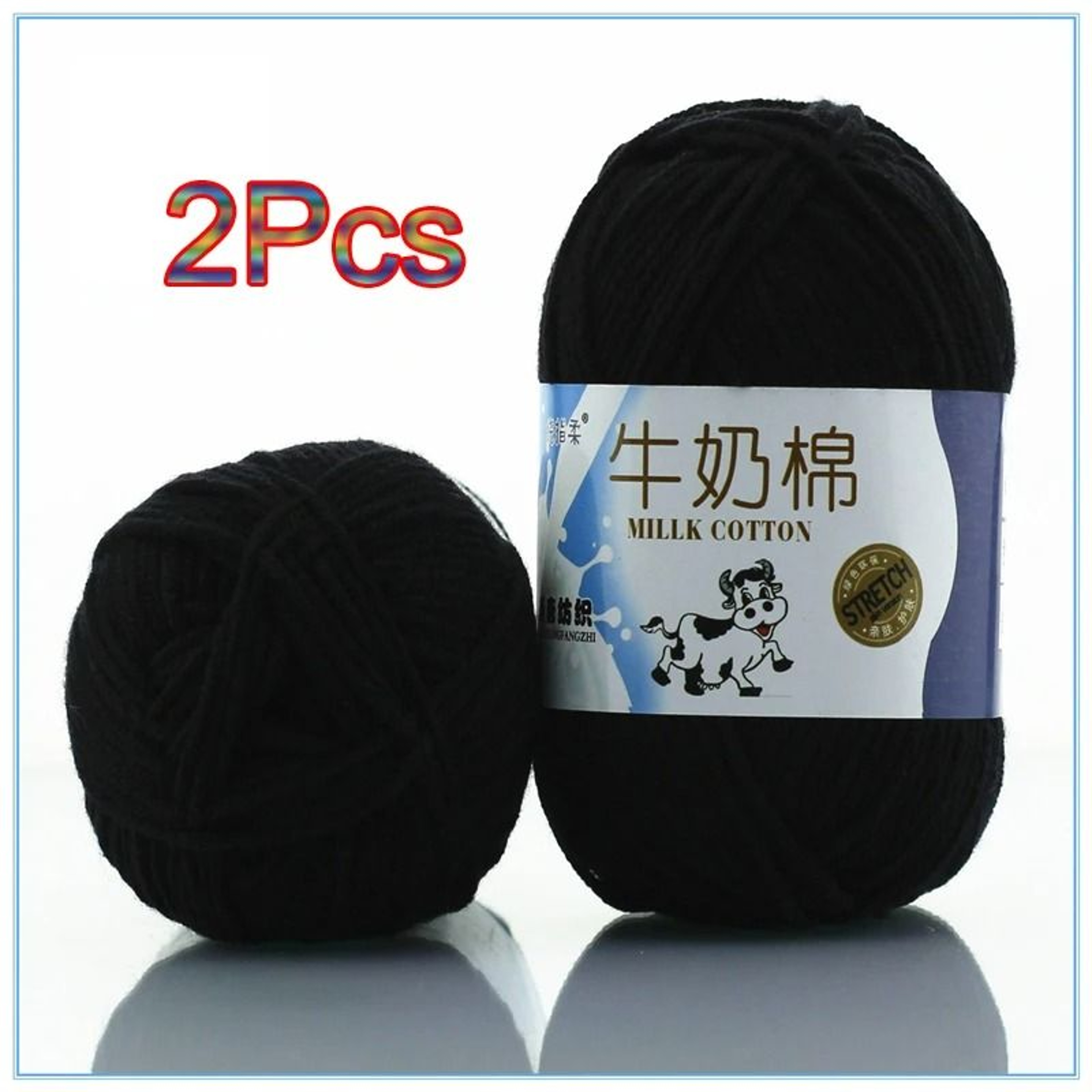 5Ply Milk Cotton Yarn 2Pack For Scarves Sweaters  DIY Crafts 17