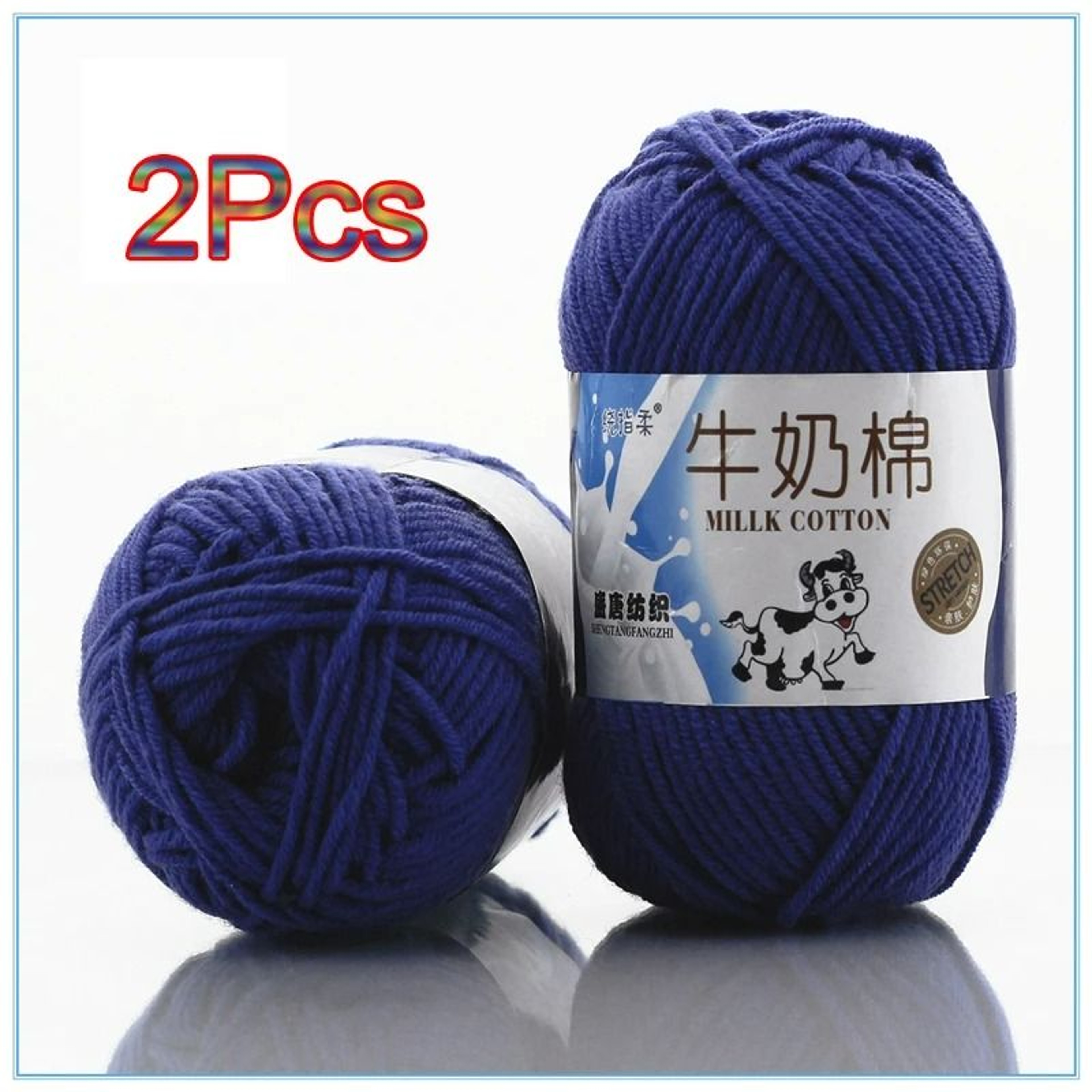 5Ply Milk Cotton Yarn 2Pack For Scarves Sweaters  DIY Crafts 19