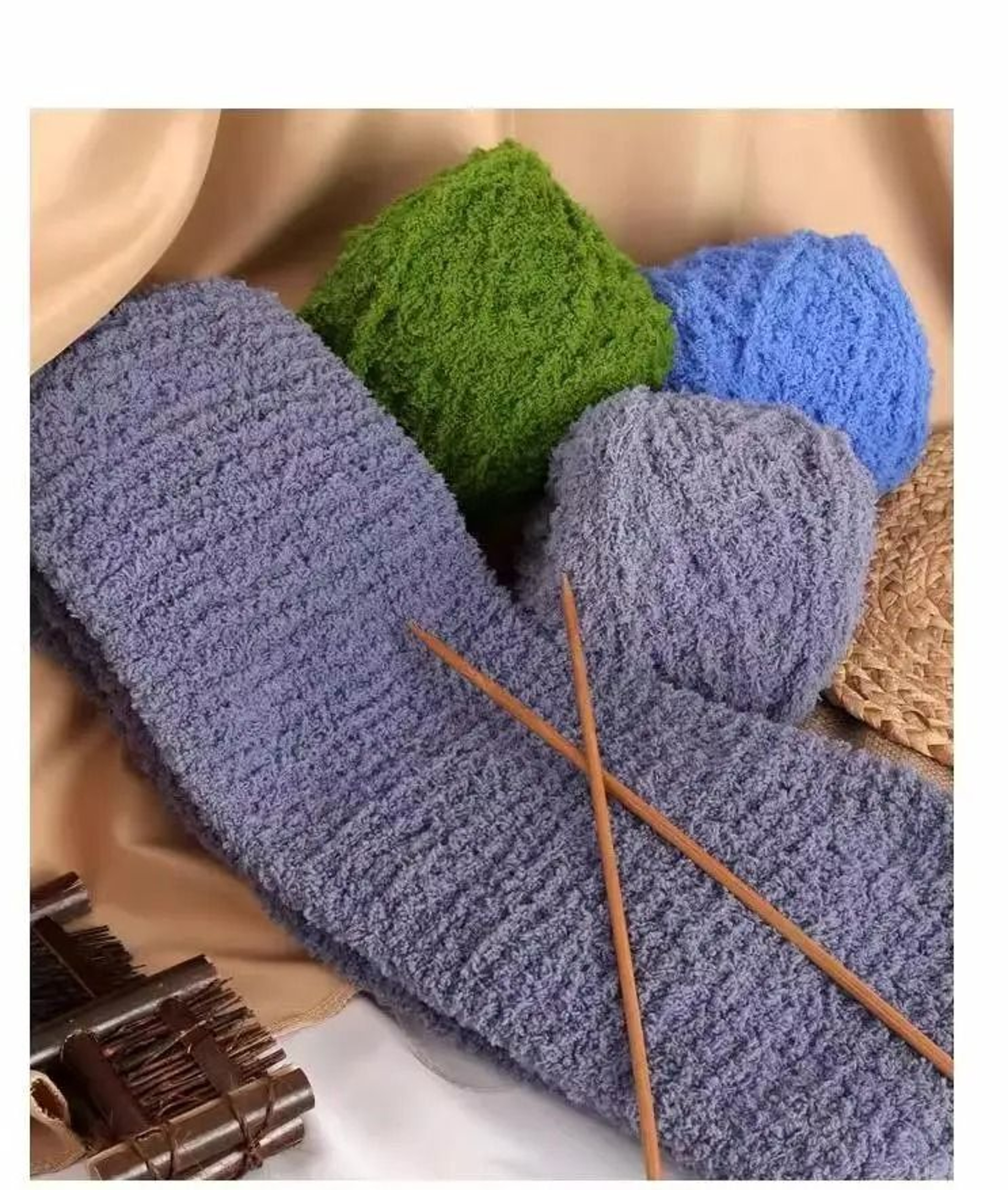Super Soft Velvet Chenille Yarn For Blankets Sweaters  Toys 2