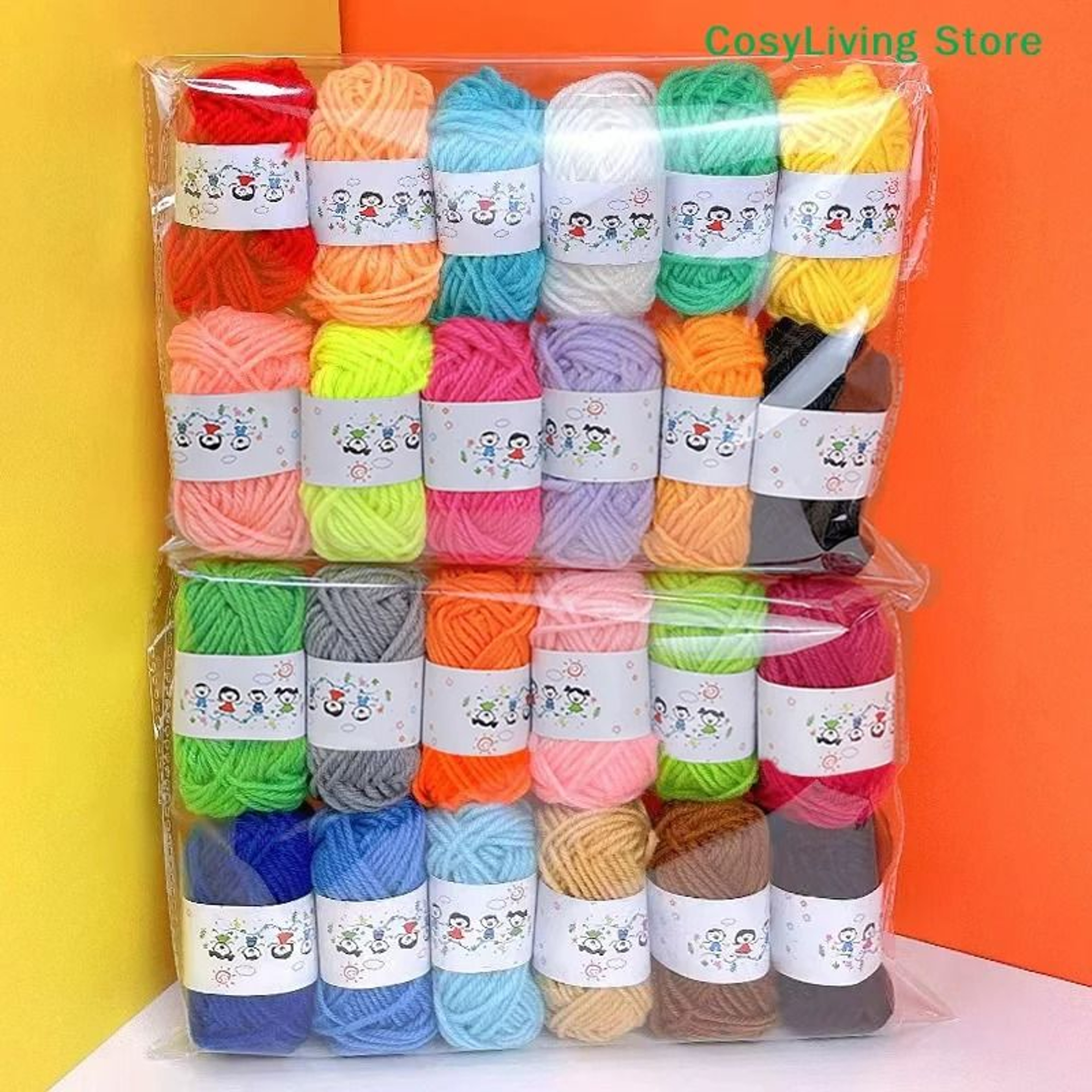 Soft  Warm DIY Cotton Wool Threads 12Pack For Crochet  HandKnitting 0