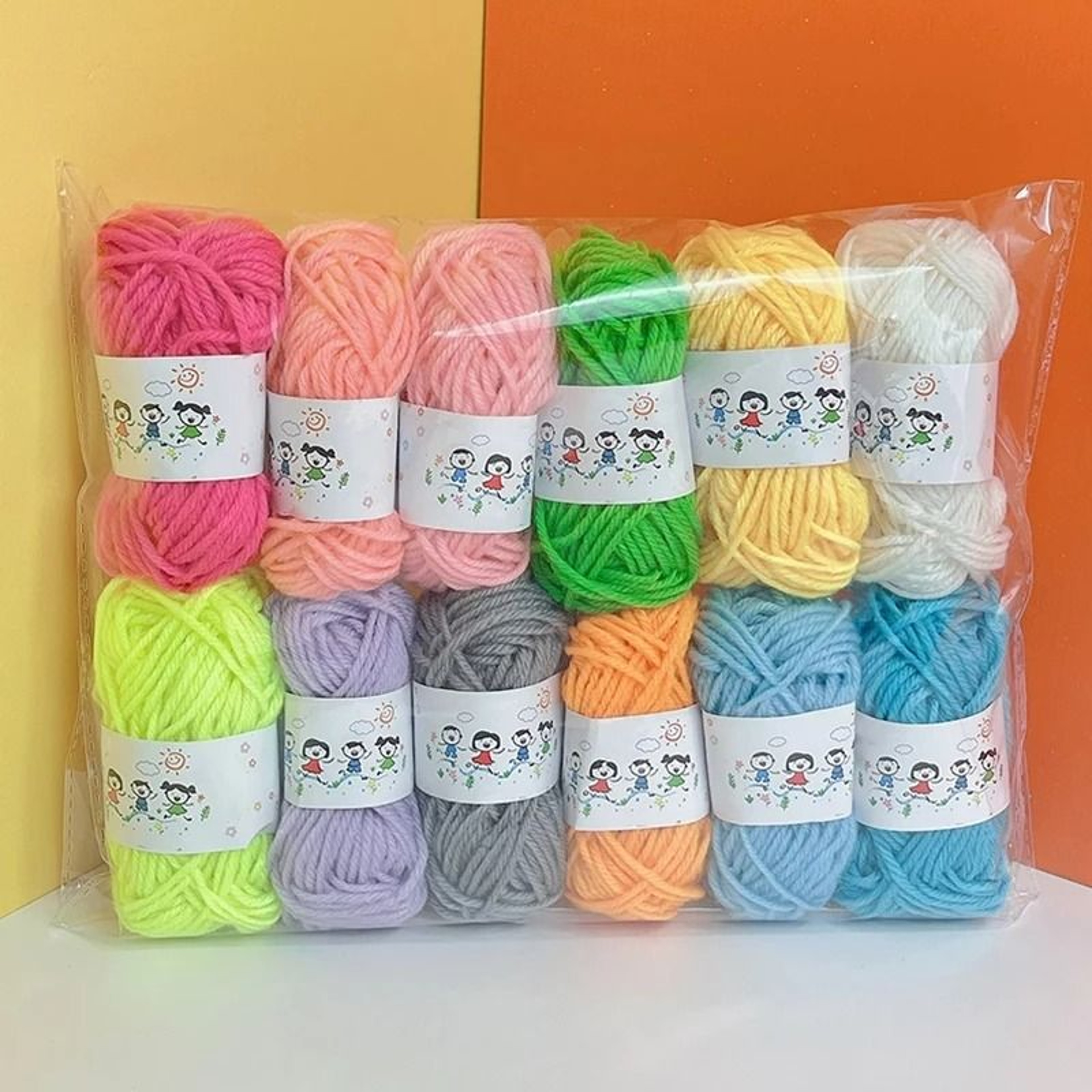 Soft  Warm DIY Cotton Wool Threads 12Pack For Crochet  HandKnitting 8