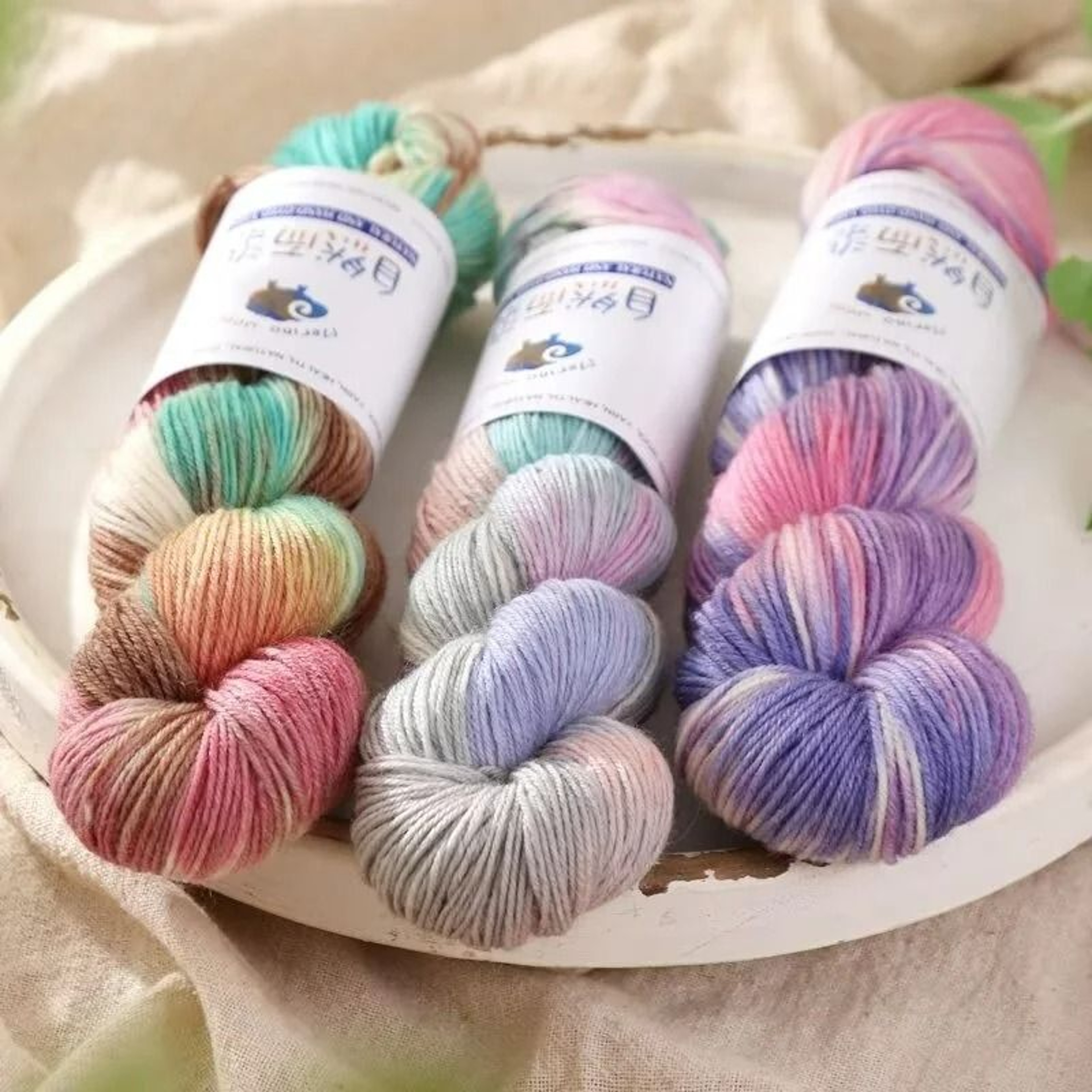 Gradient Cotton Wool Yarn For Knitting Crochet  Scarves 0