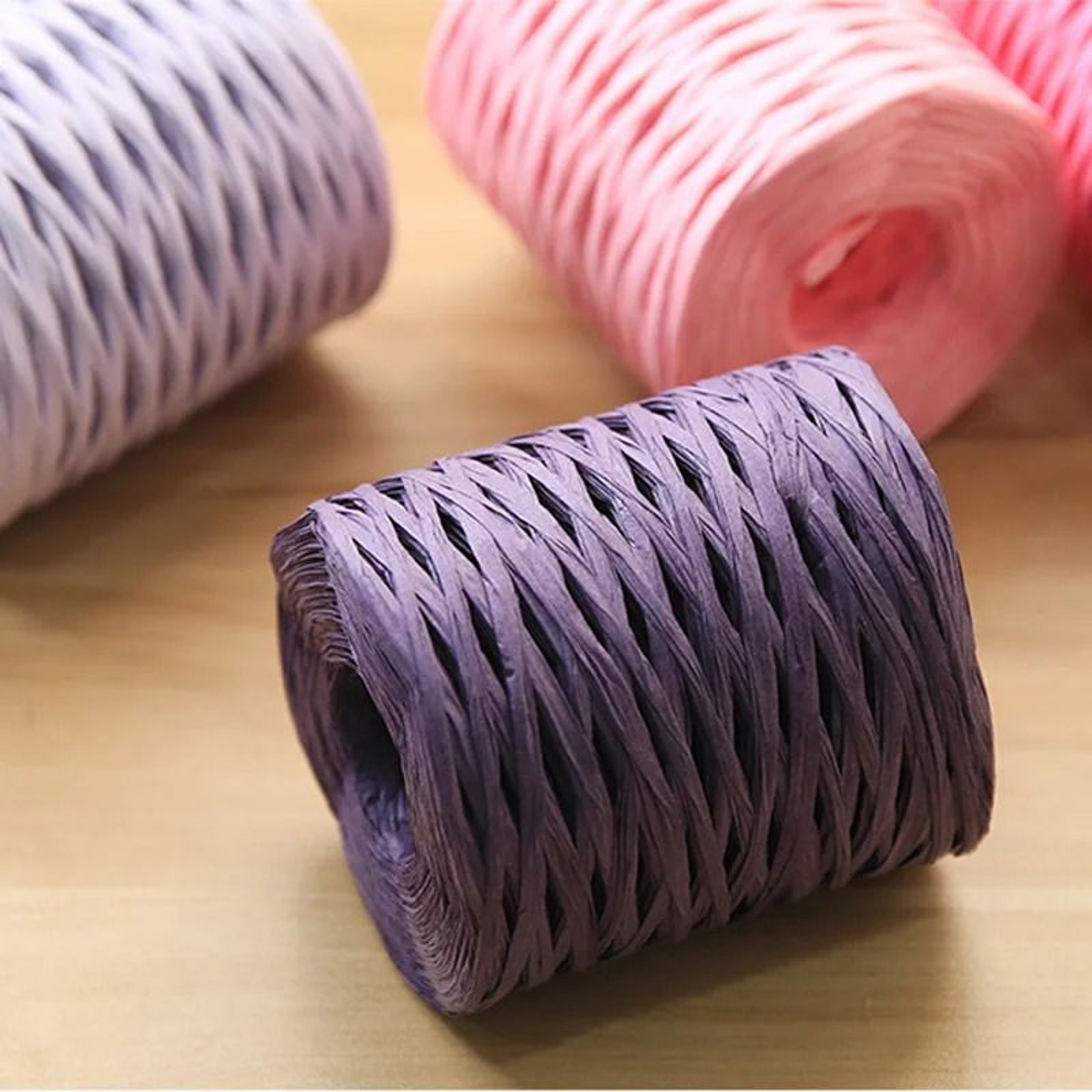 Natural Raffia Straw Yarn For Summer Sun Hats  Beach Bags 4