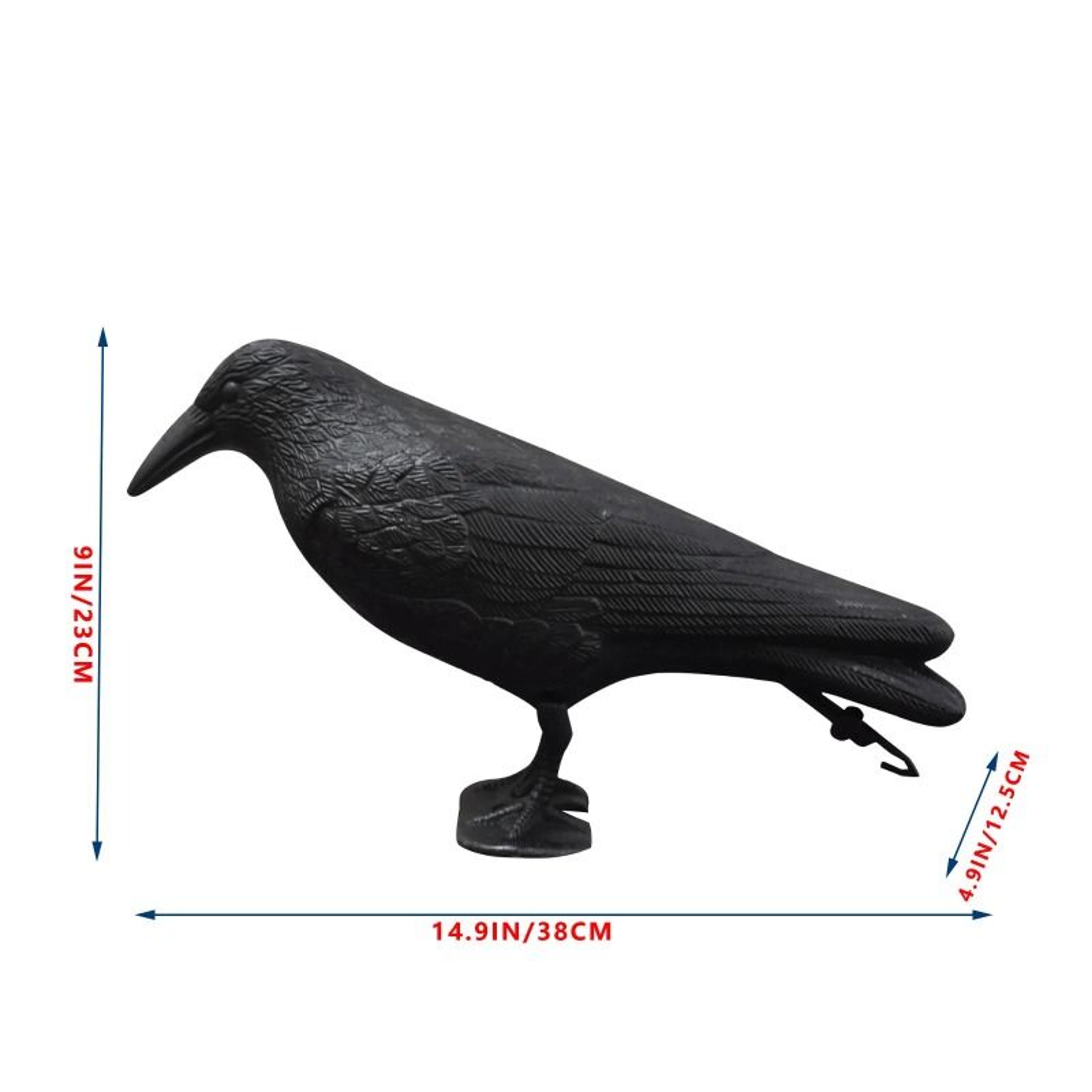 Simulation Black Raven Bird Repellent  Halloween Prop 1