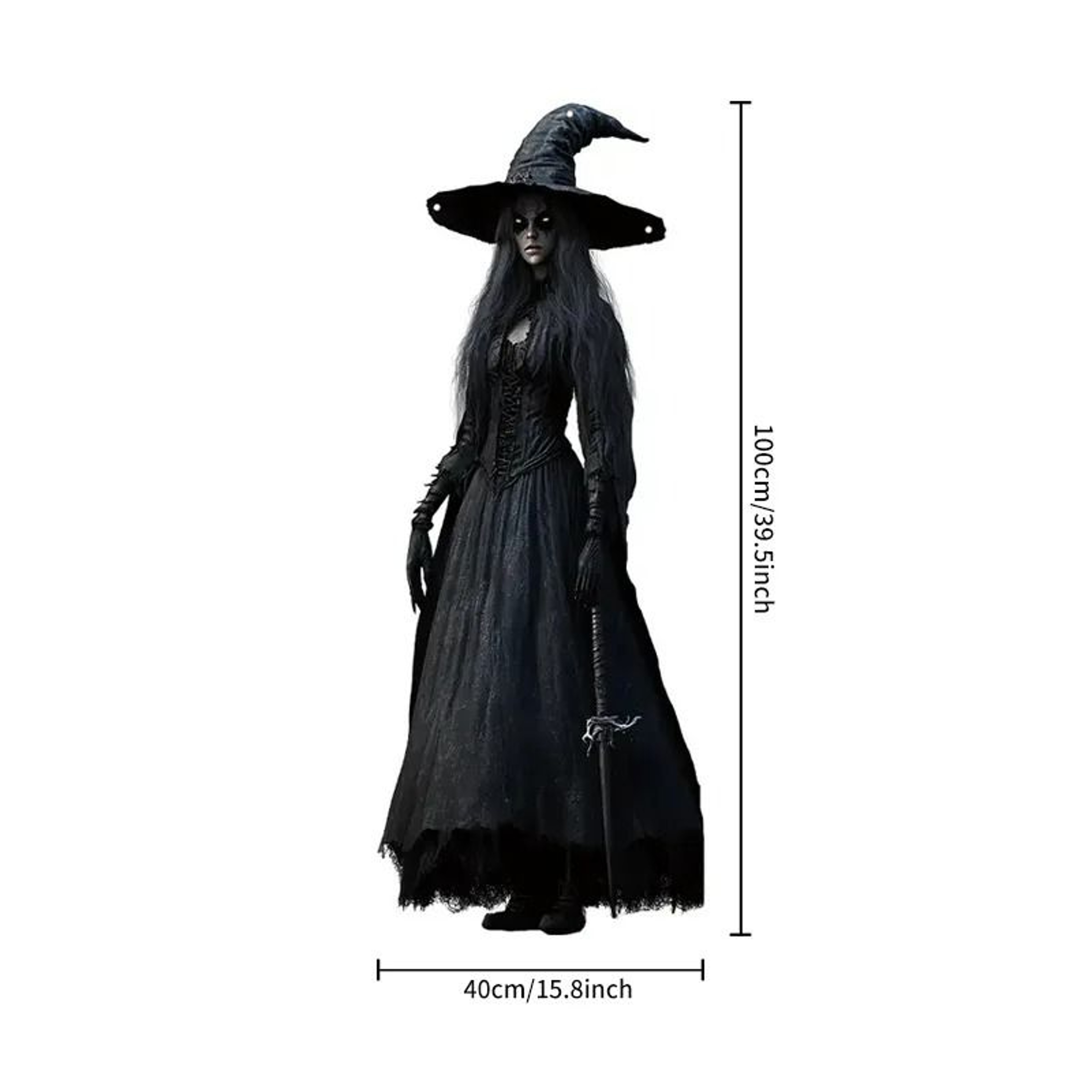 2D Halloween Horror Skull Bride Background Flag 7