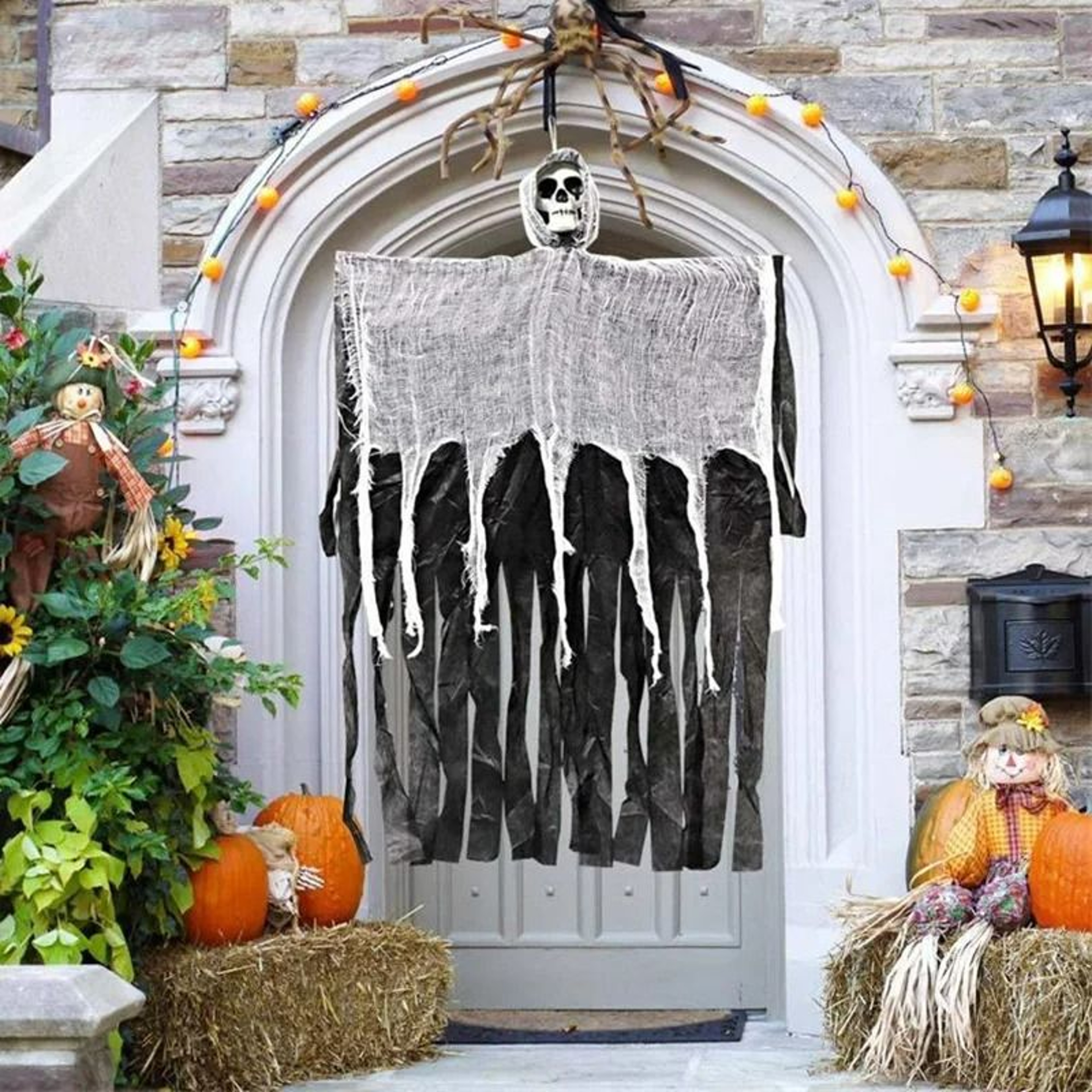 Halloween Hanging Skull Ghost Ornament 5