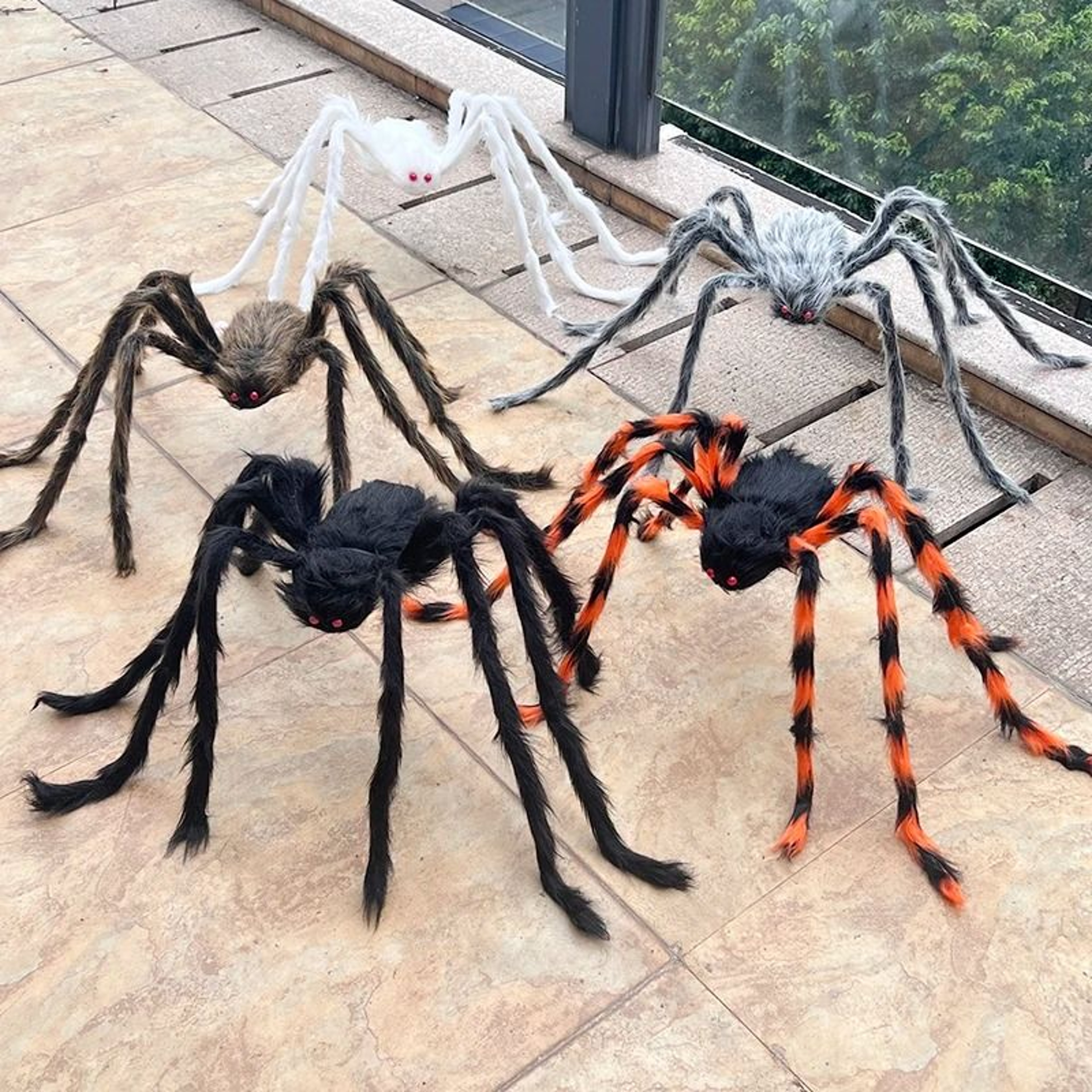 Halloween Giant Plush Spider Prop 1