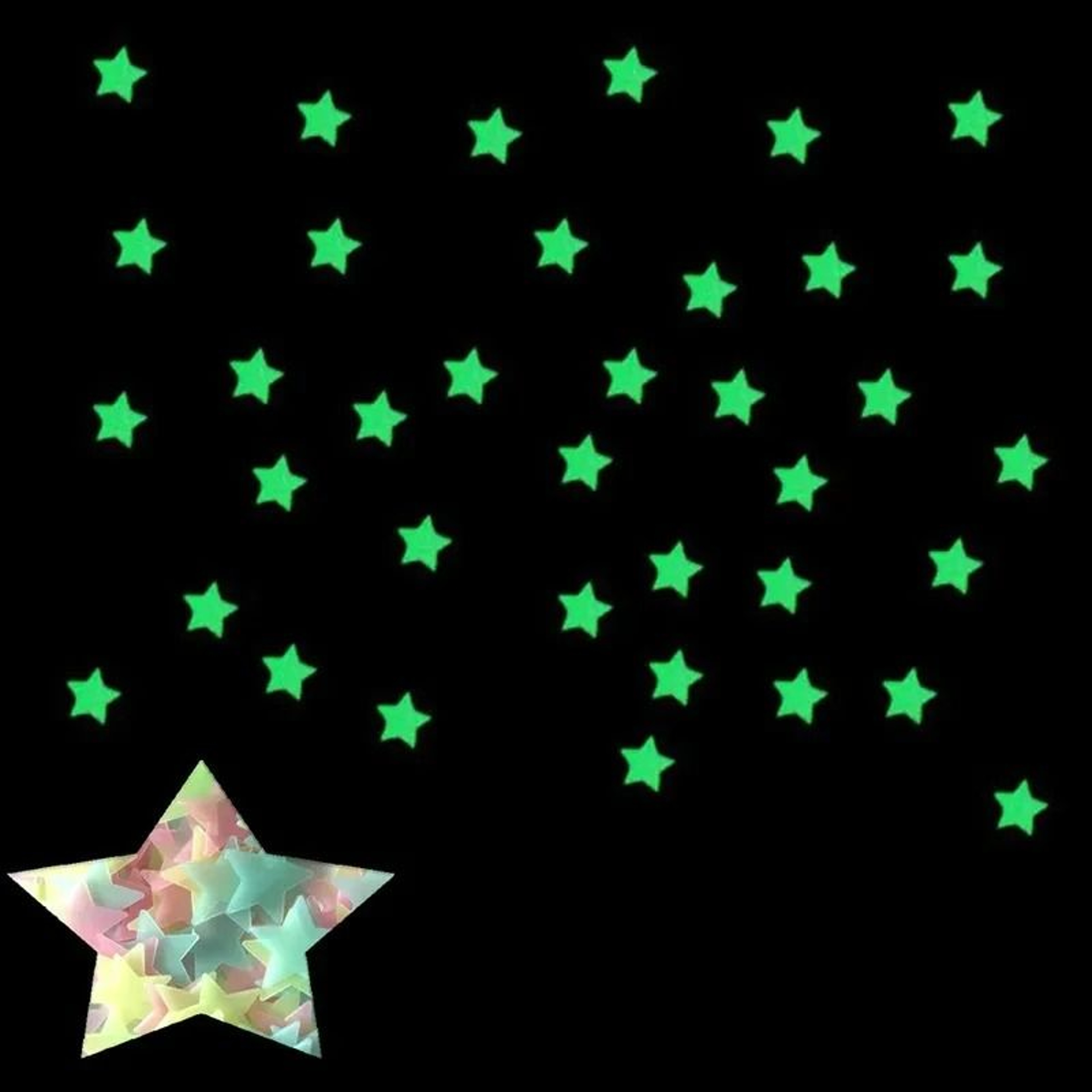 100Piece Glow In The Dark Ceiling Stars 3