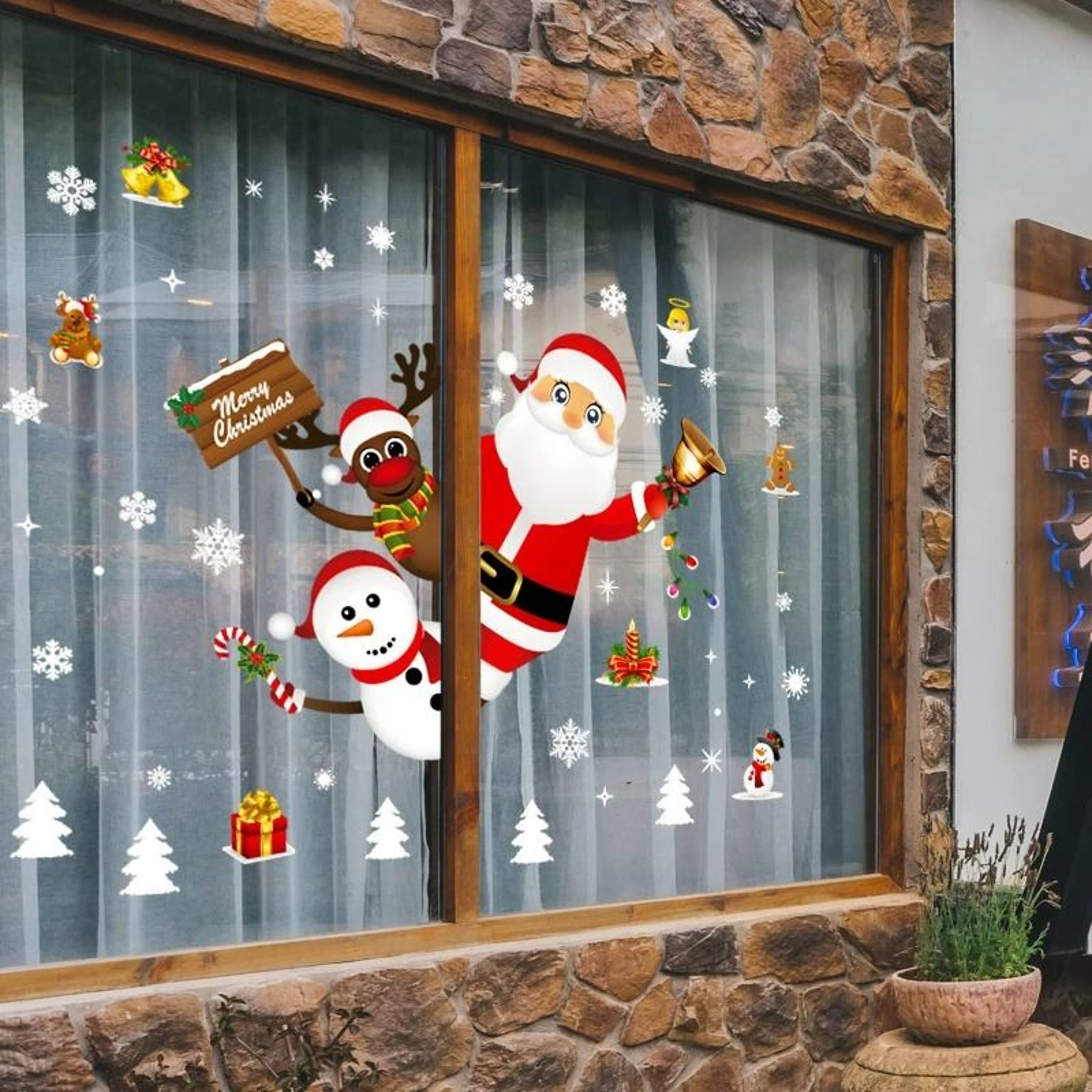 Christmas Window  Wall Stickers 1