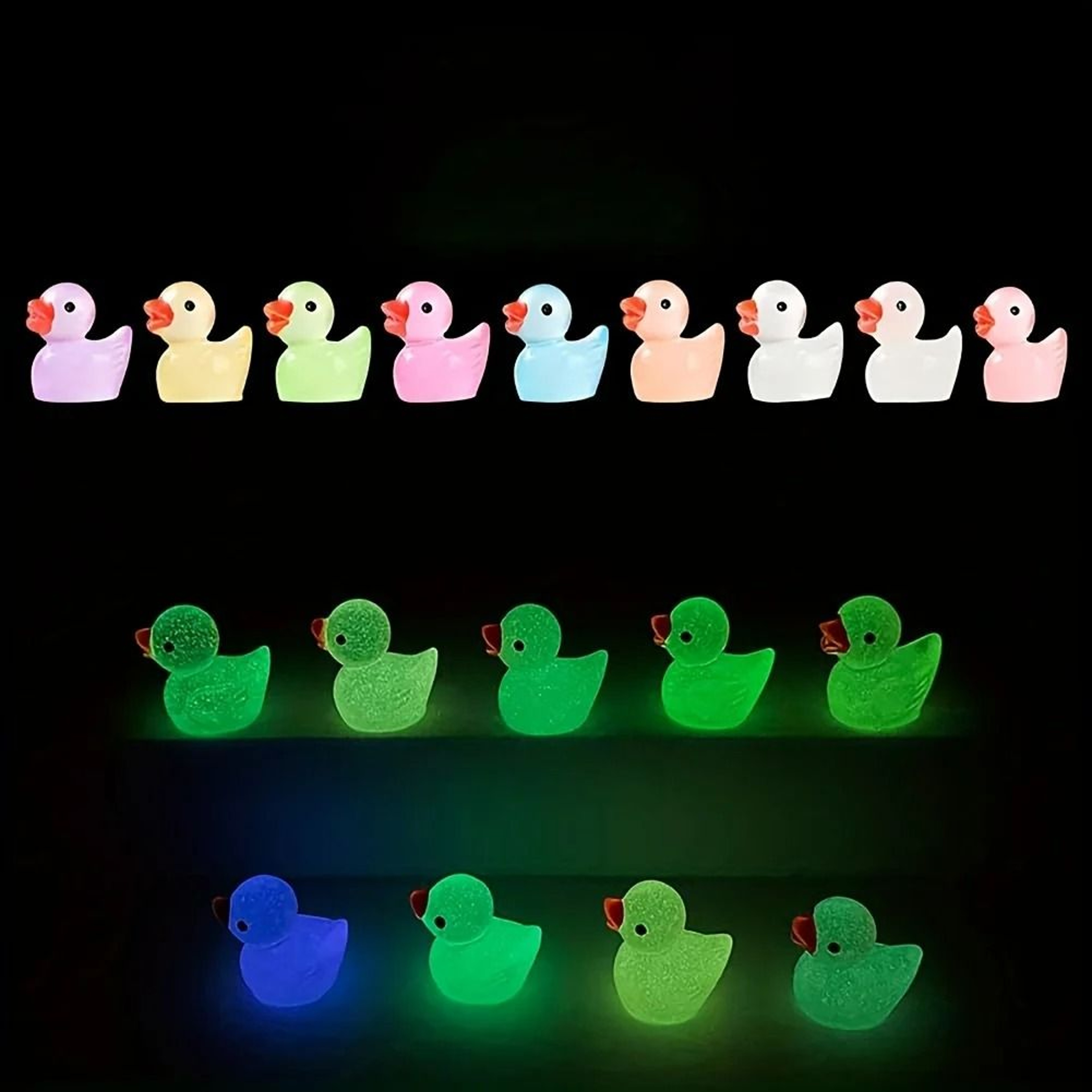 30Piece Luminous Mini Duck Figurine Set 4
