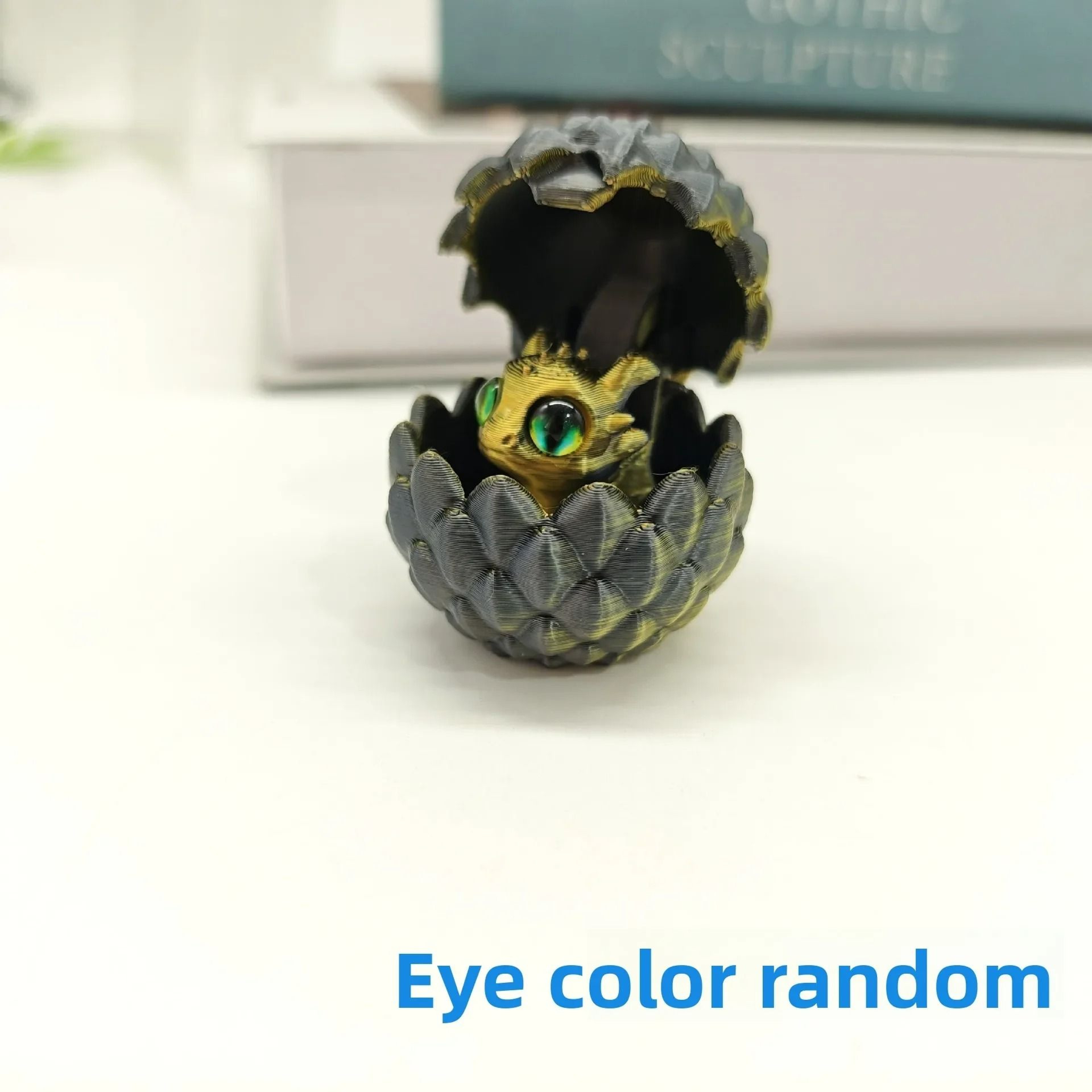 3D Printed Hatching Dragon In Egg Statue 14