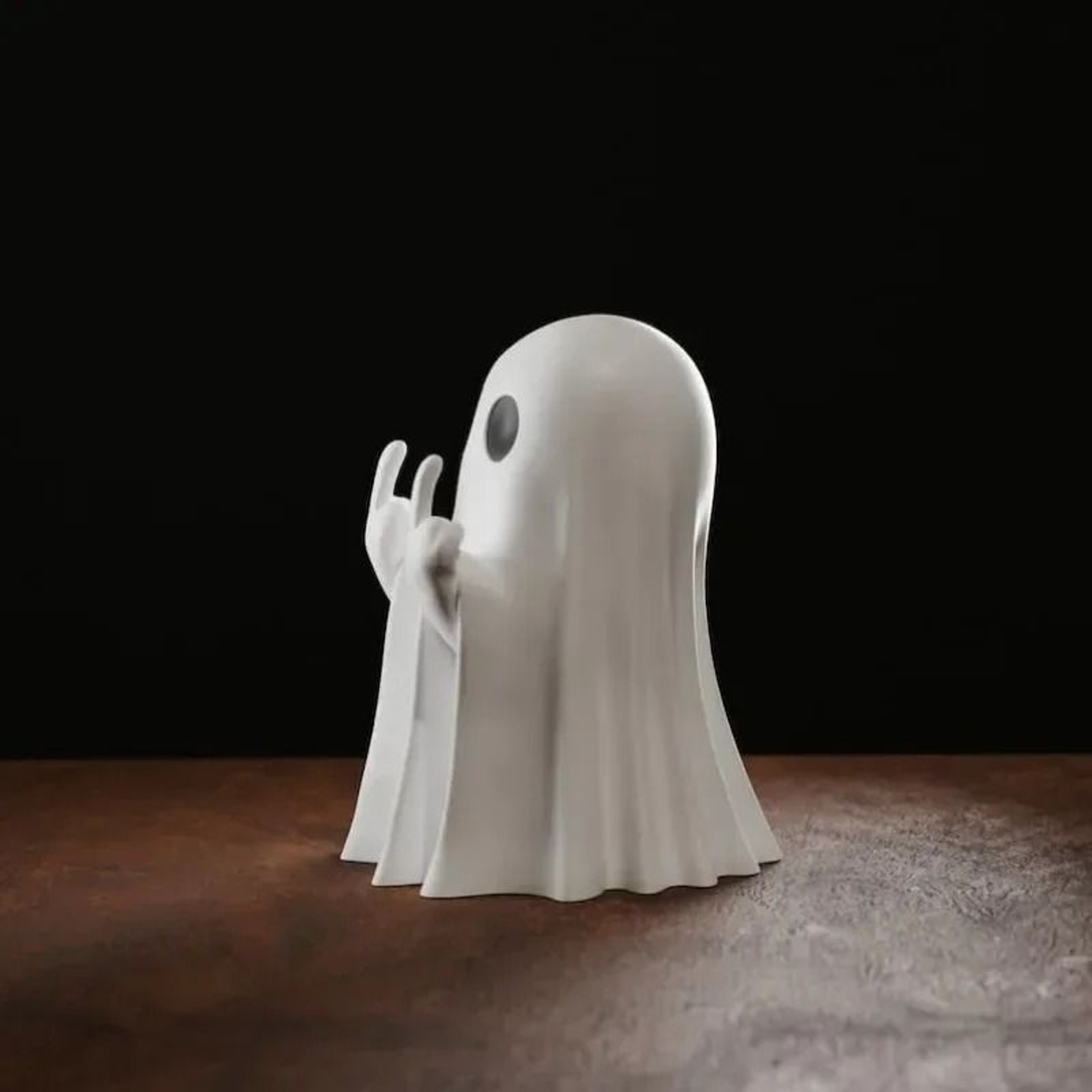 Luminous Middle Finger Ghost Statue 4