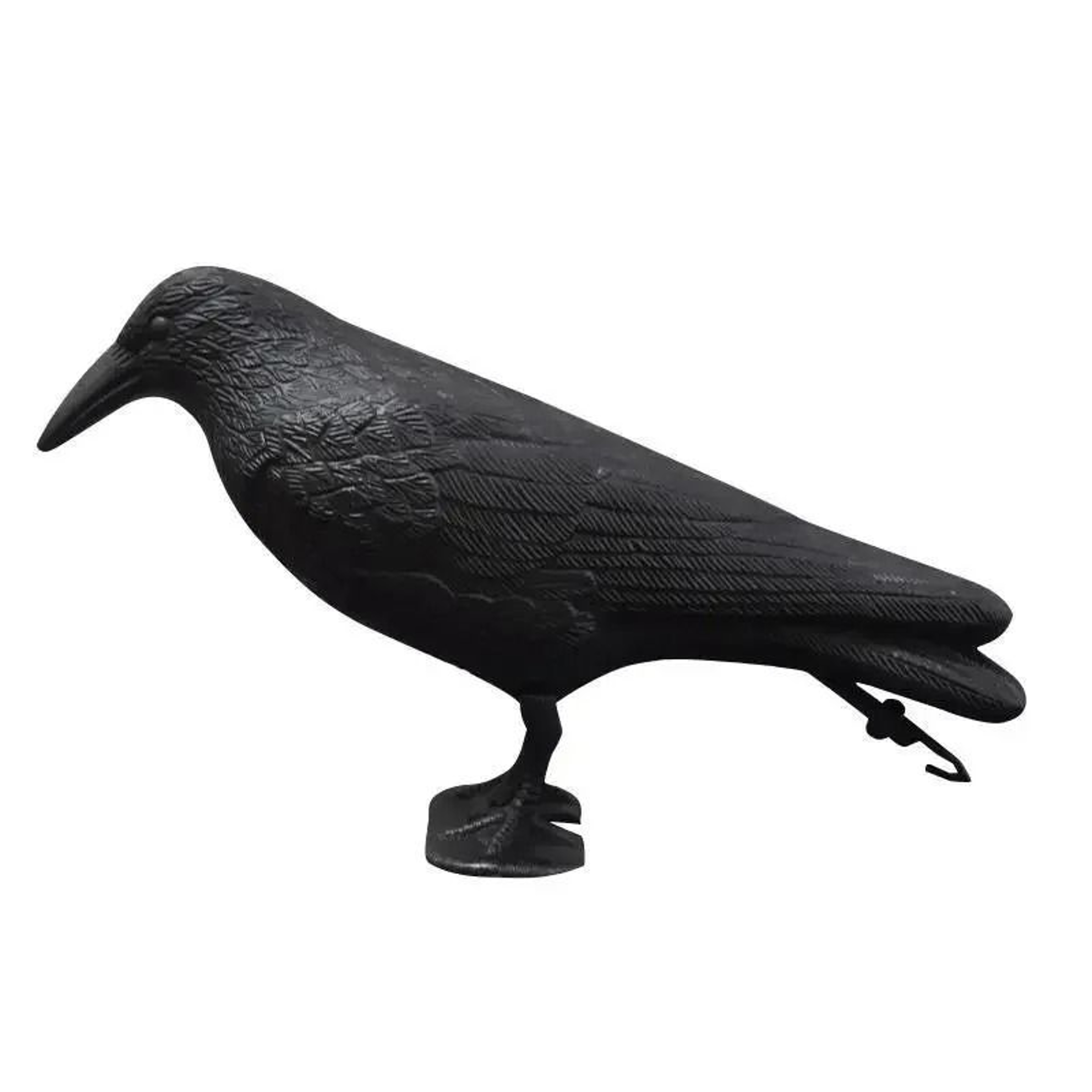 Simulated Black Crow Garden Statue  Deterrent 6