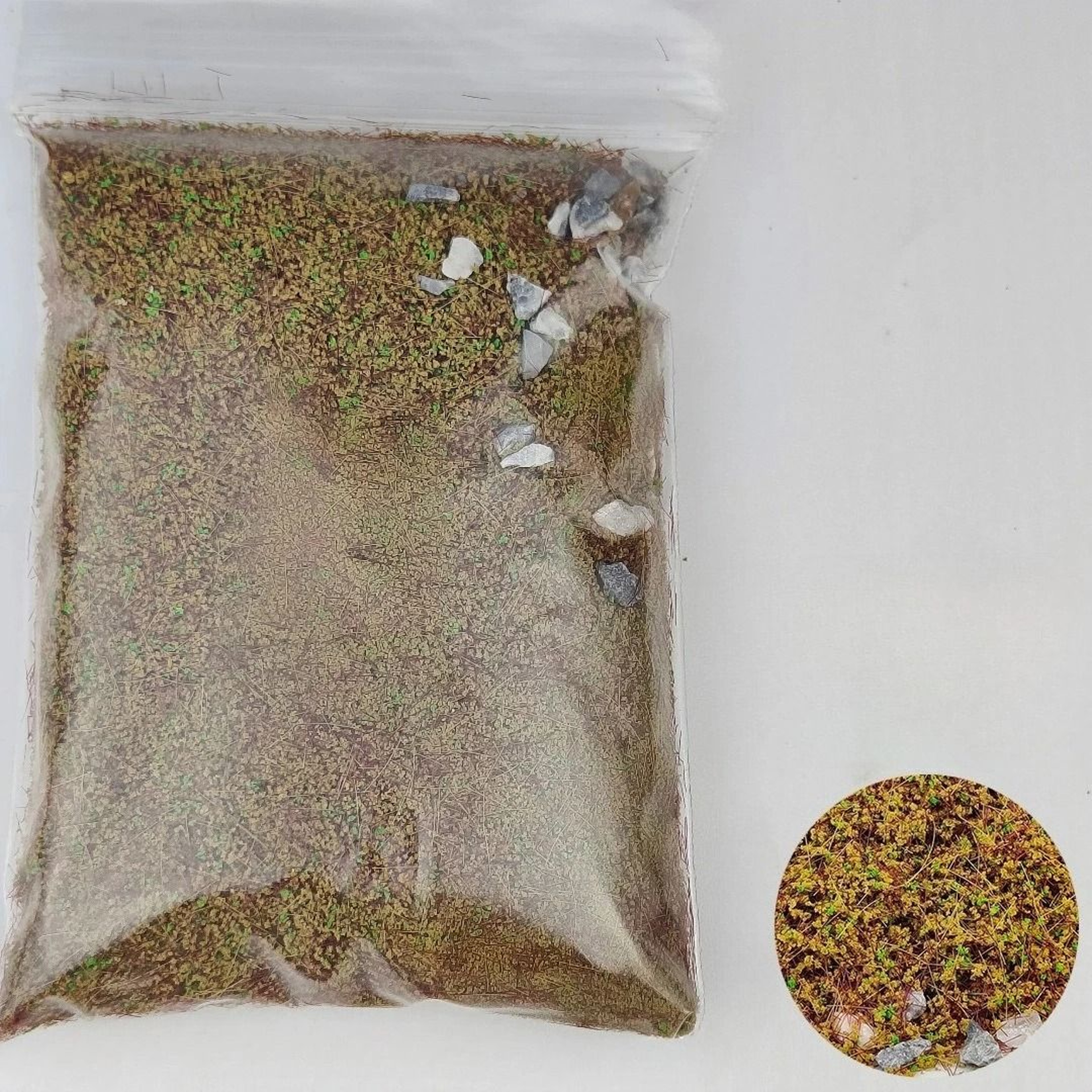 DIY Miniature Mixed Stone  Grass Flock Powder 6